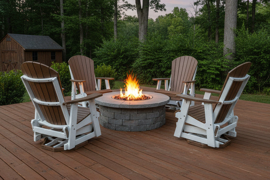 Adirondack Swivel Glider