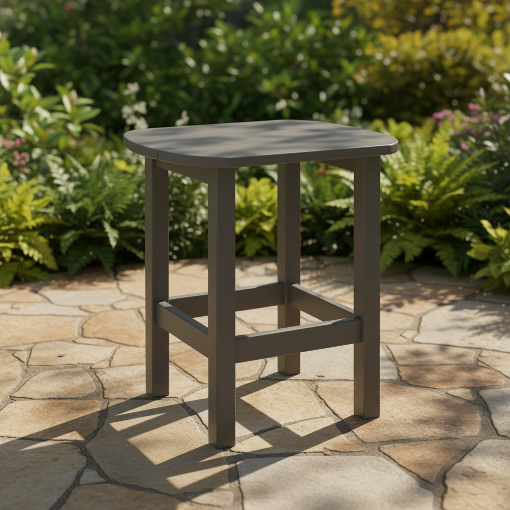 DuraWeather Poly OVAL END TABLE