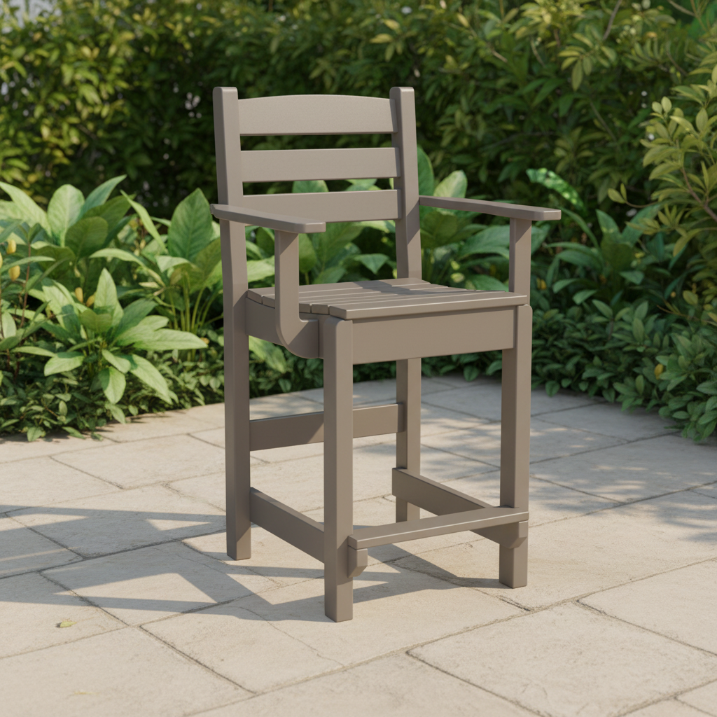DuraWeather Poly DINING CAPTAIN CHAIR