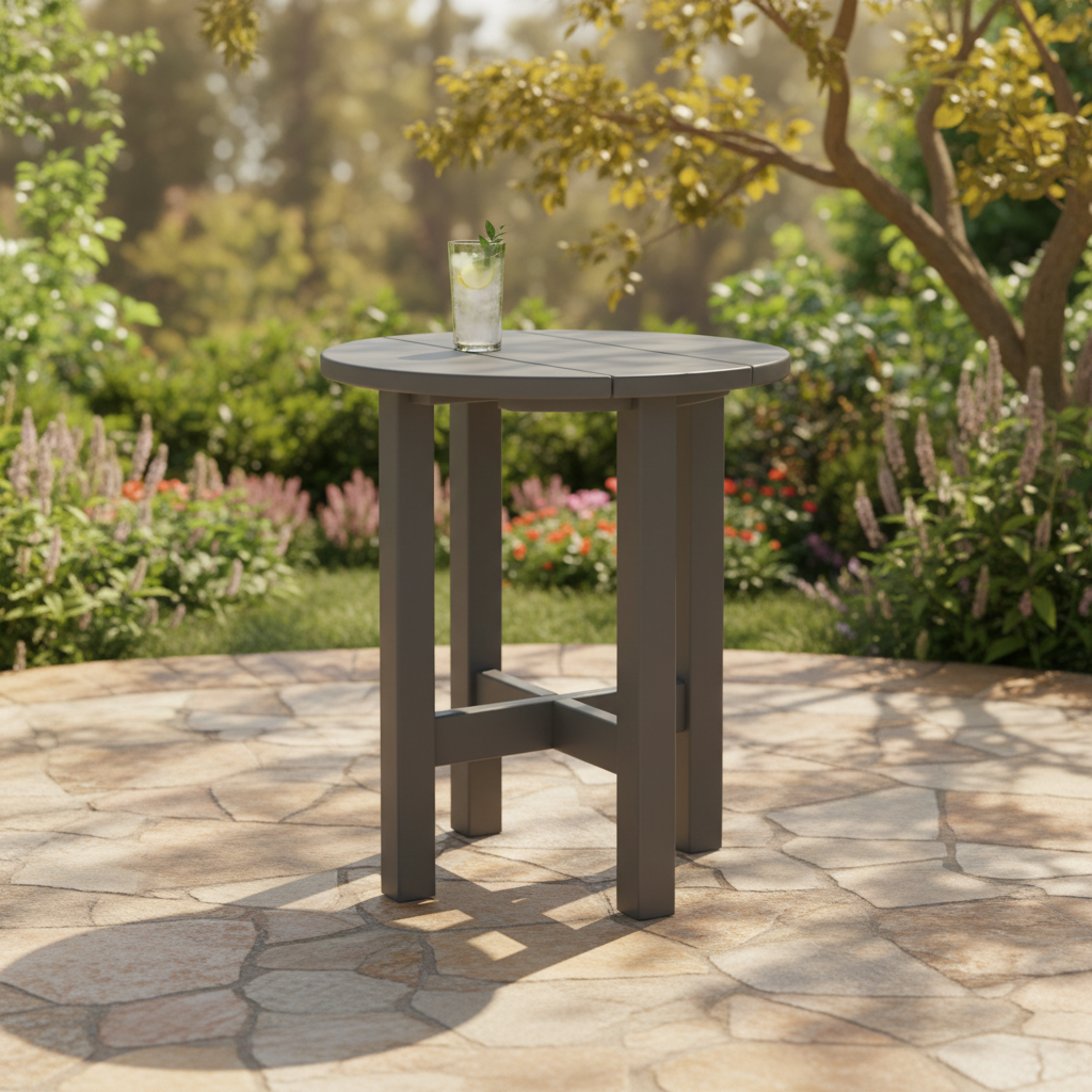 DuraWeather Poly ROUND END TABLE