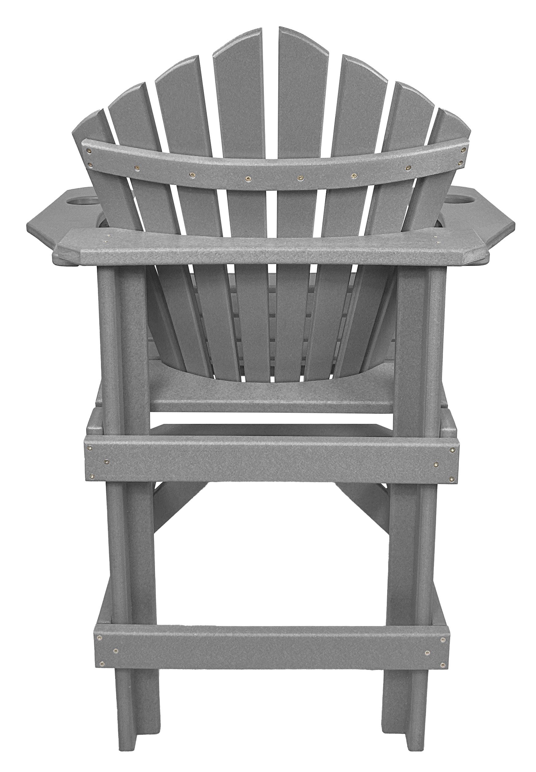 7-Piece 60”rd. Bridgewater Counter Set With Built In Cupholders