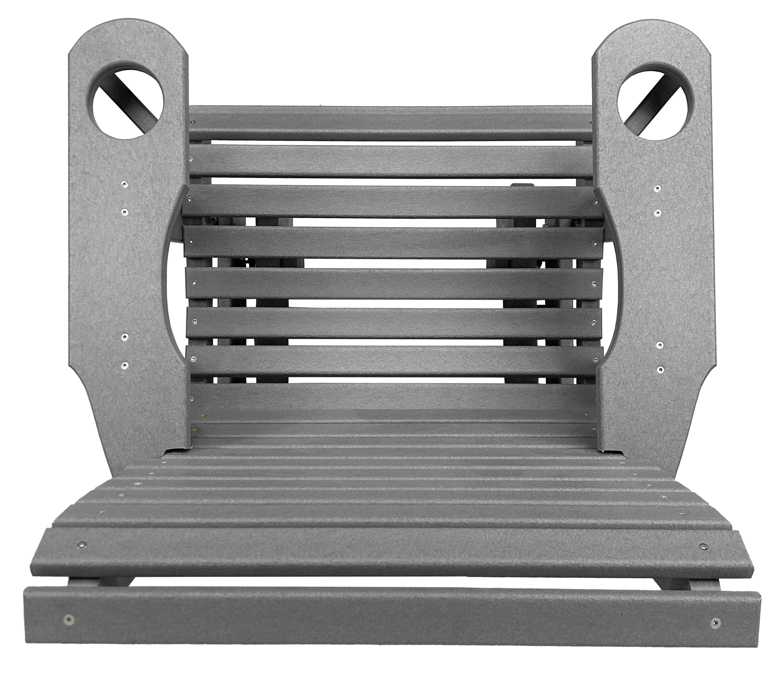 Set of 4 - Rolled Back Single Gliders With Built In Cup Holders