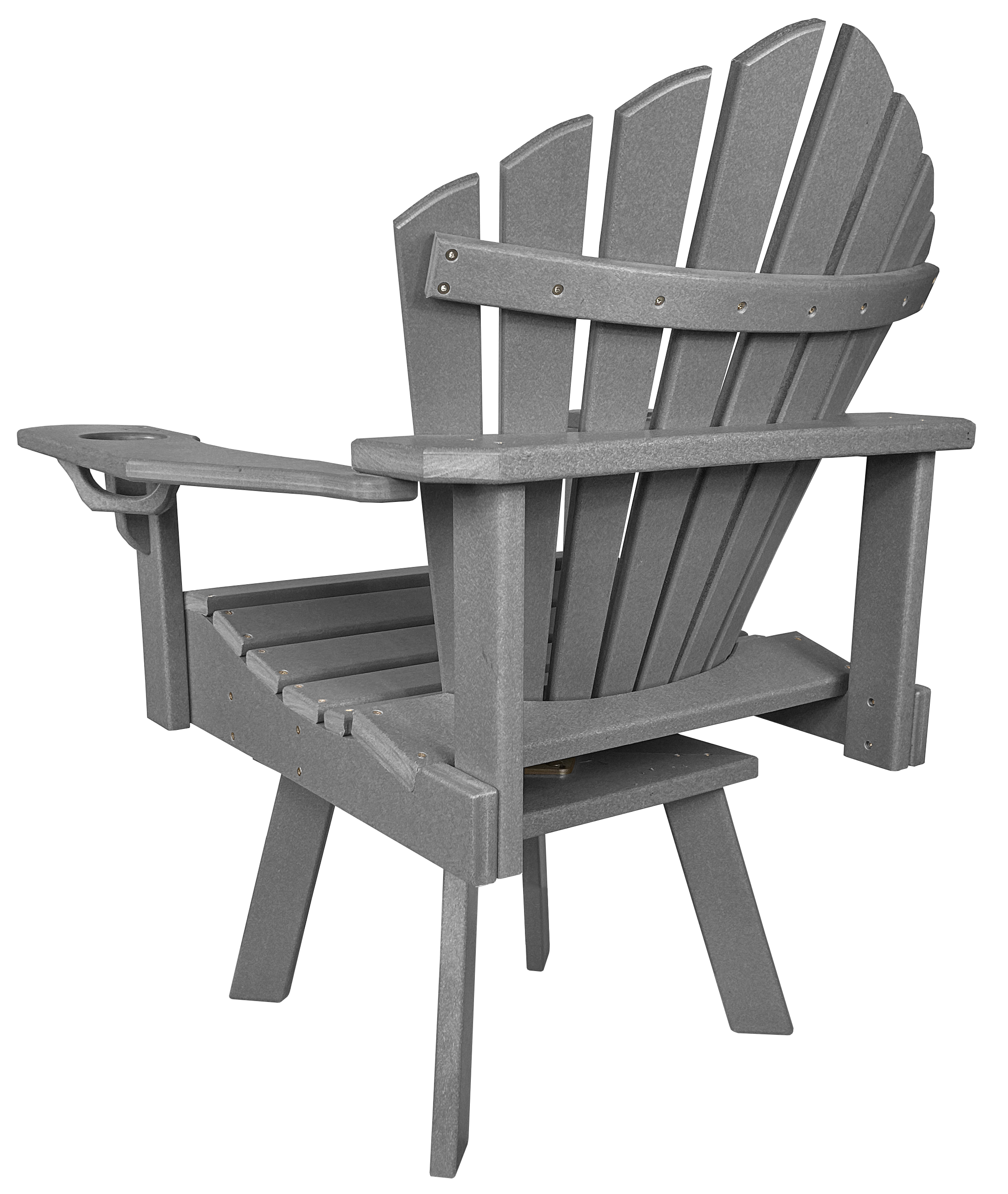 7-Piece 60”rd. Bridgewater Swivel Dining Set With Built In Cupholders