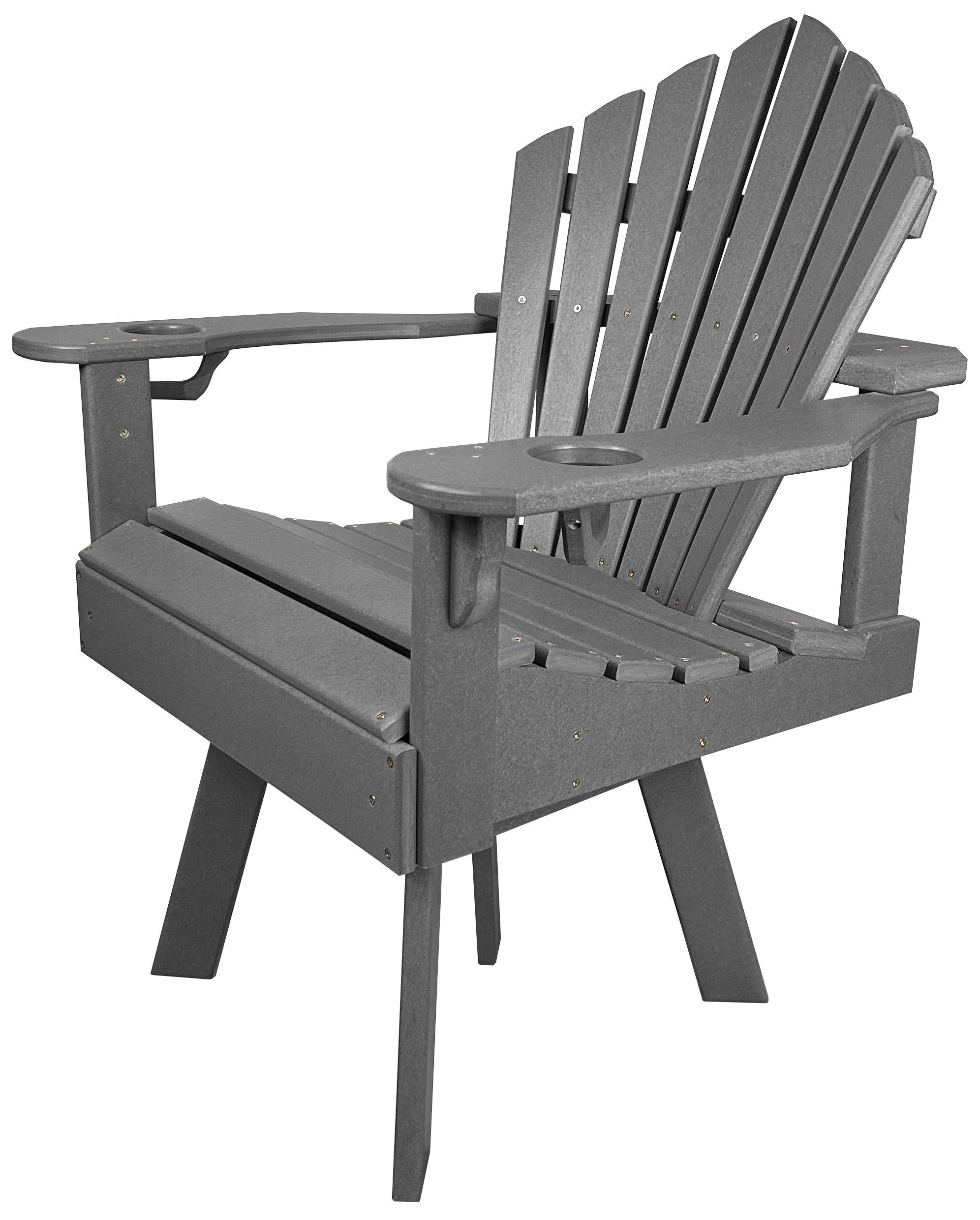 7-Piece 60”rd. Bridgewater Swivel Dining Set With Built In Cupholders