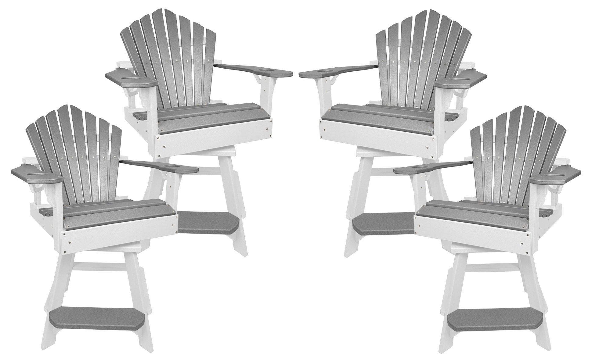 Set of 4 - Bridgewater Swivel Counter Chairs
