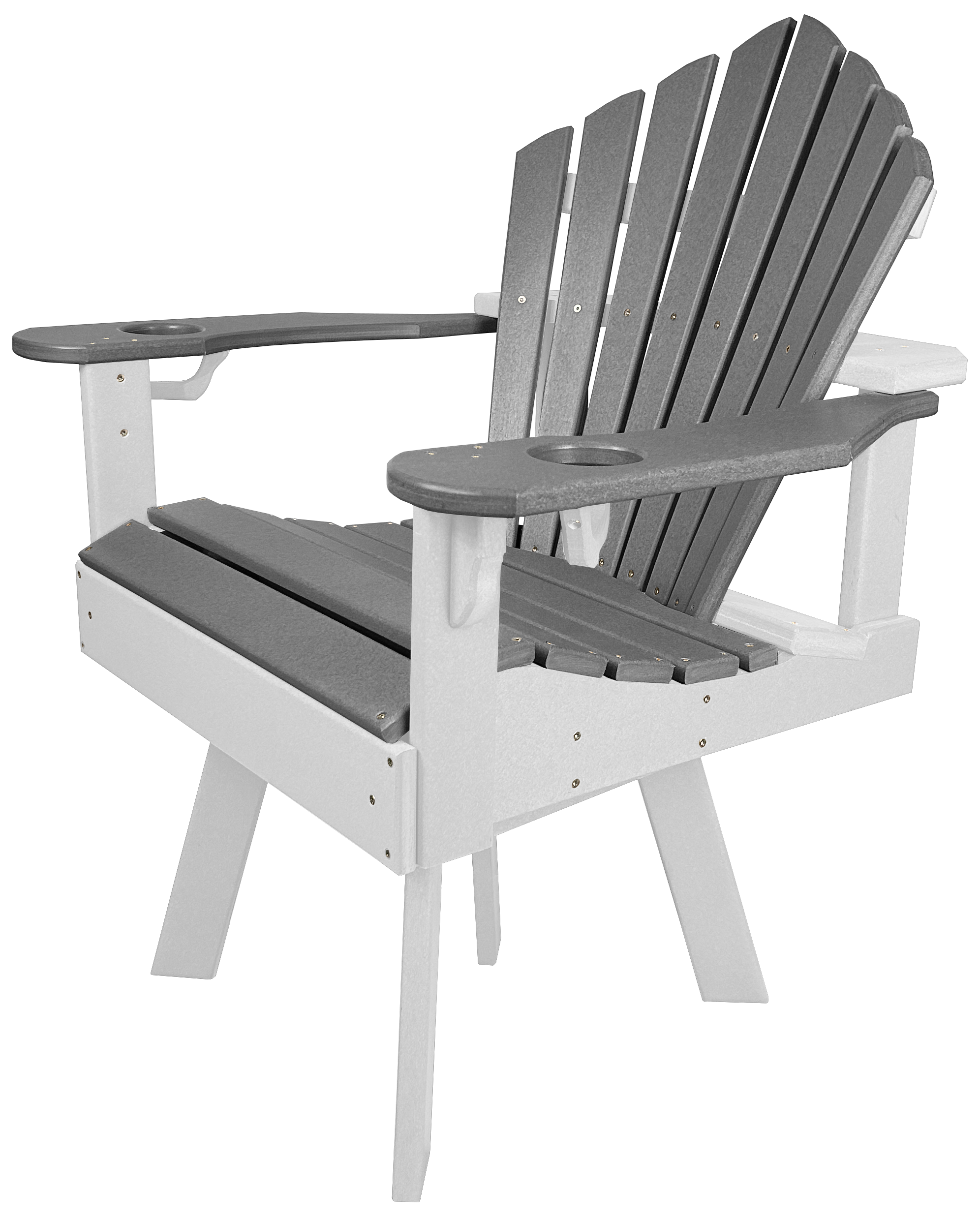 7-Piece 60”rd. Bridgewater Swivel Dining Set With Built In Cupholders