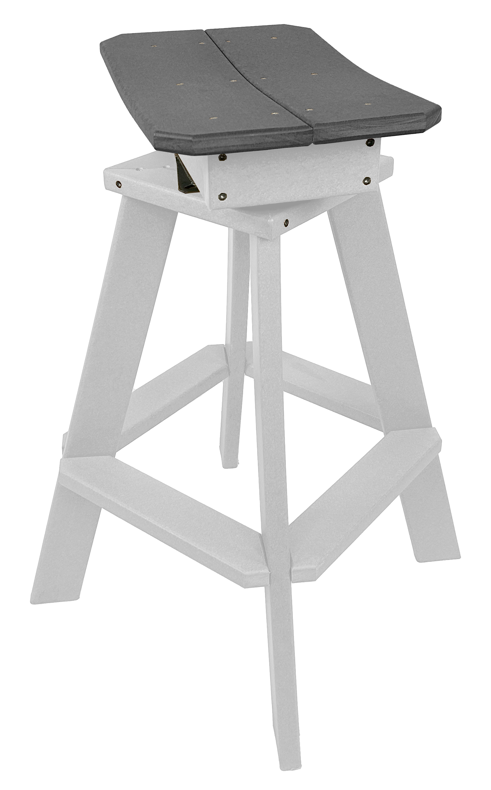 Set of 6 - Swivel Saddle Bar Stools