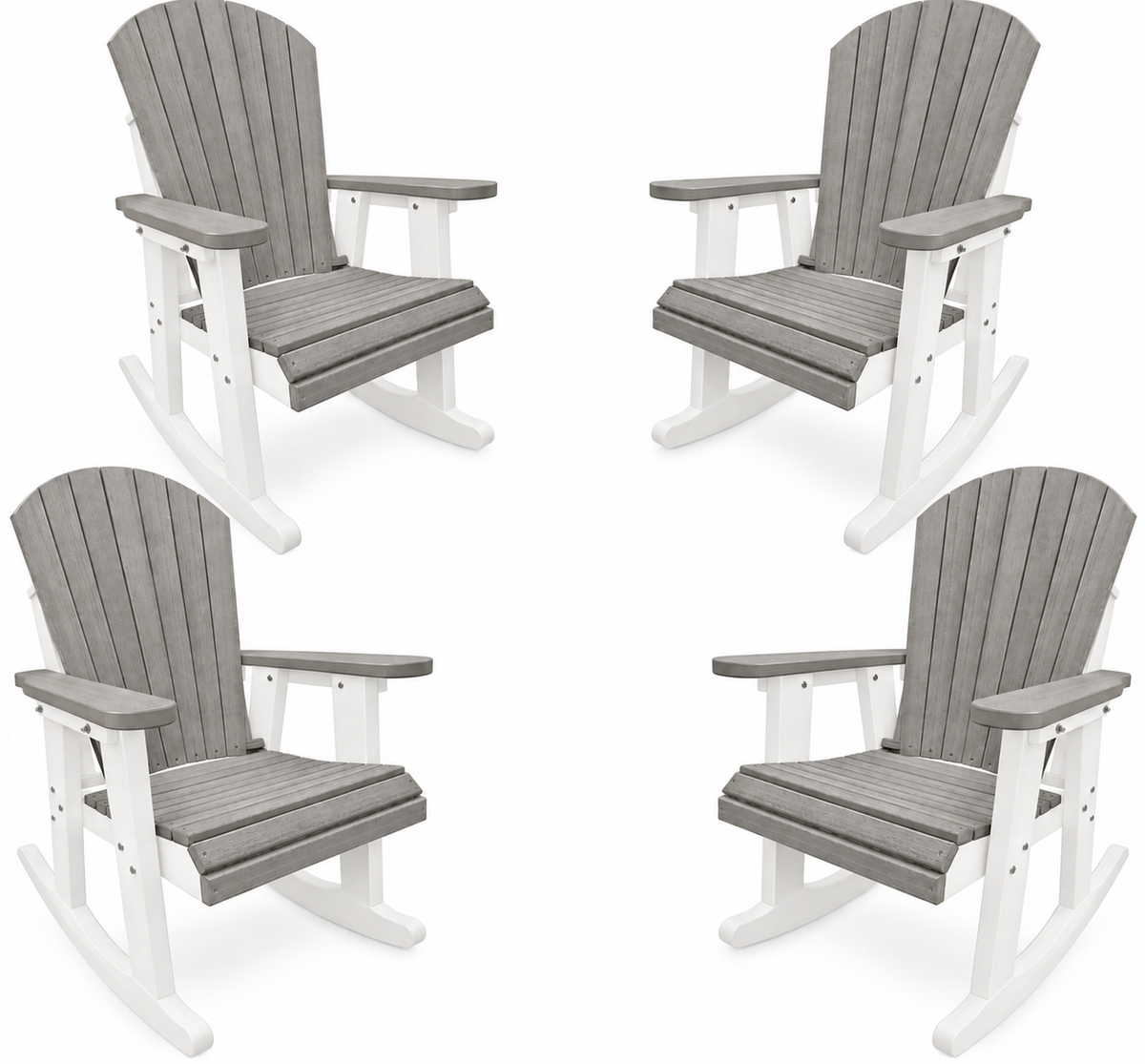 Set of 4 Adirondack Porch Rockers Lakeside Collection