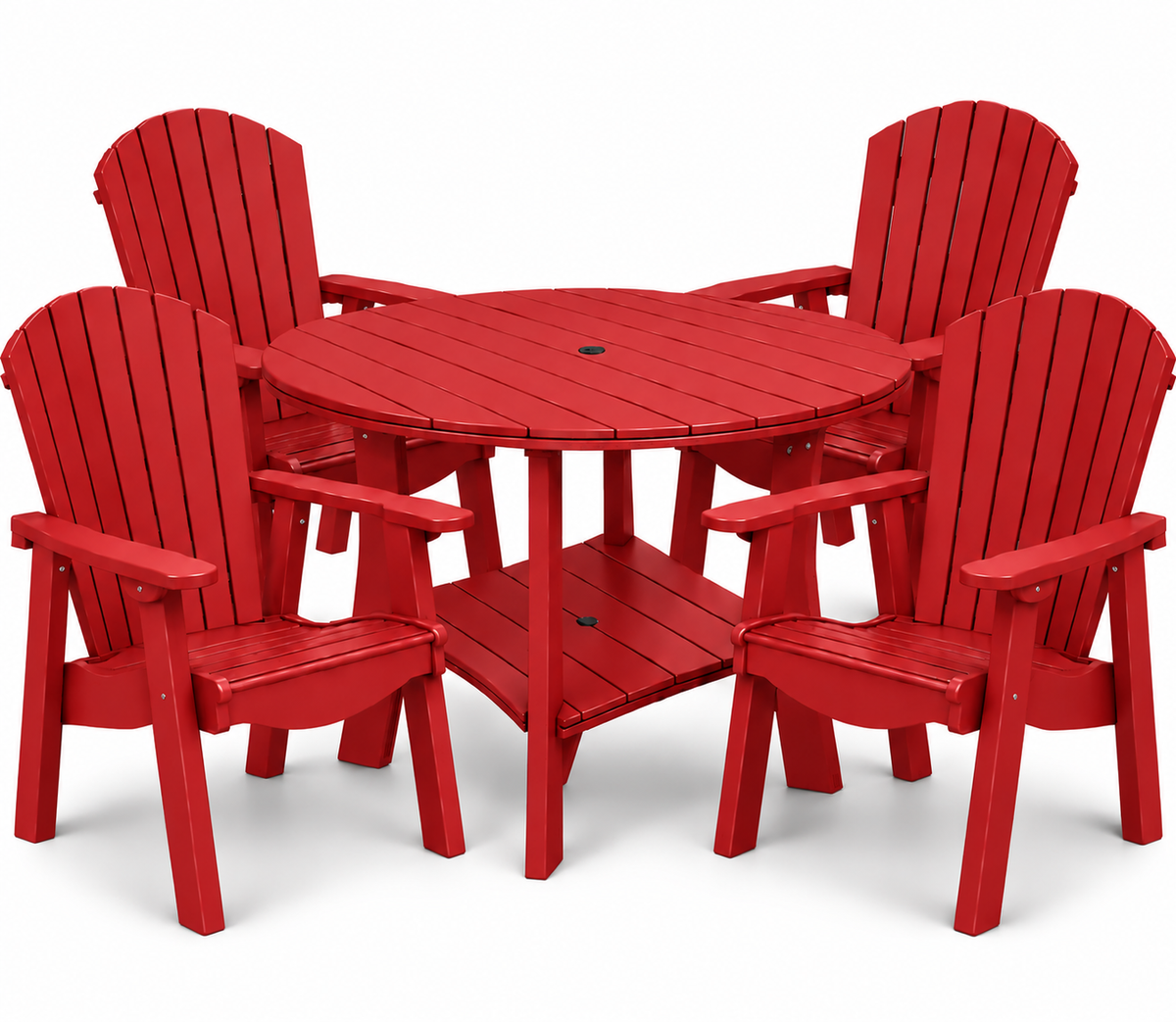 5-Piece Harmony Adirondack Dining Table Set