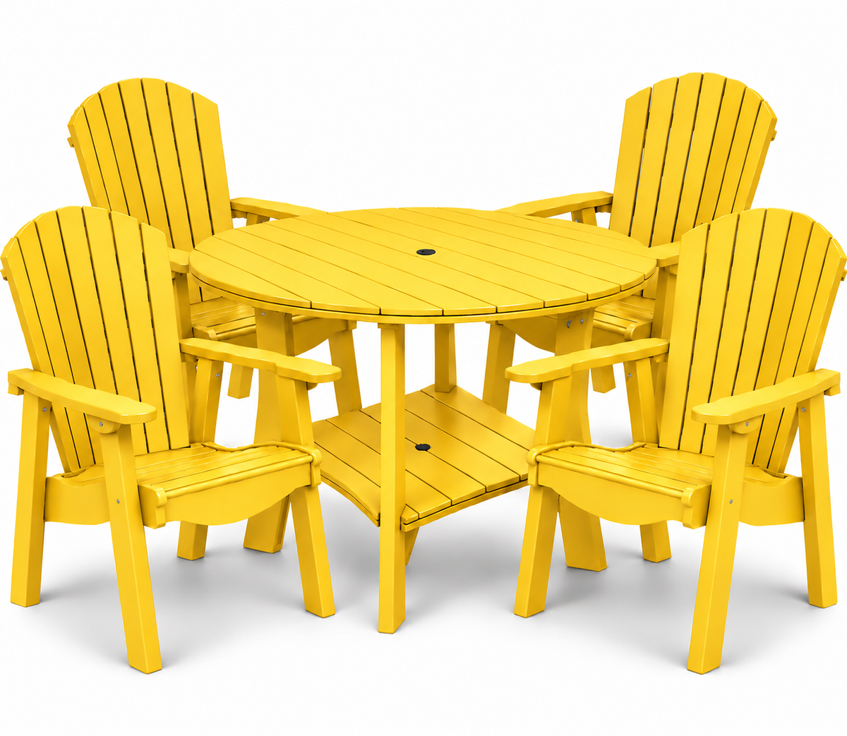 5-Piece Harmony Adirondack Dining Table Set
