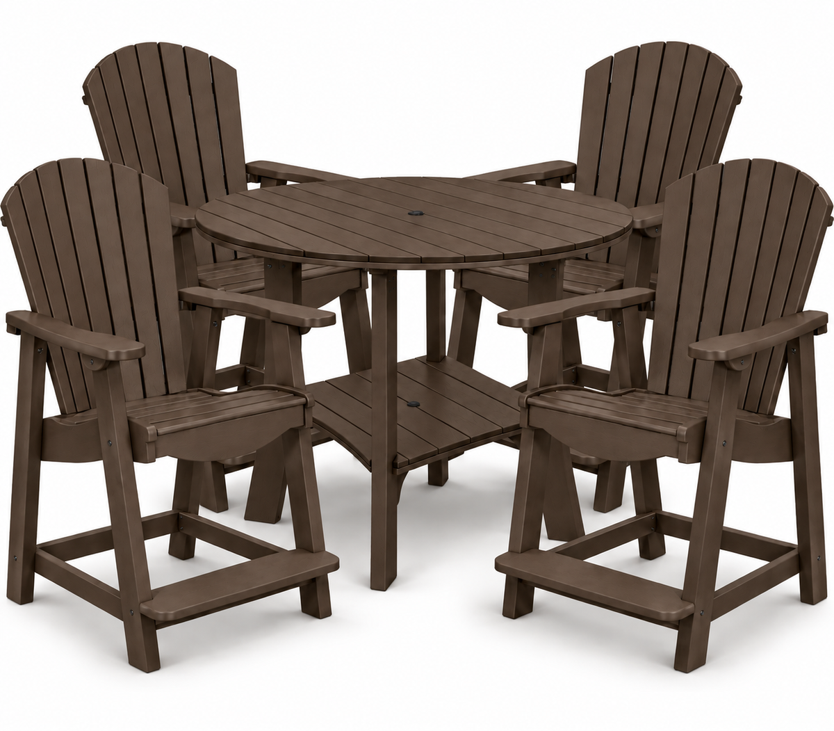 5-Piece Harmony Adirondack Counter Table Set