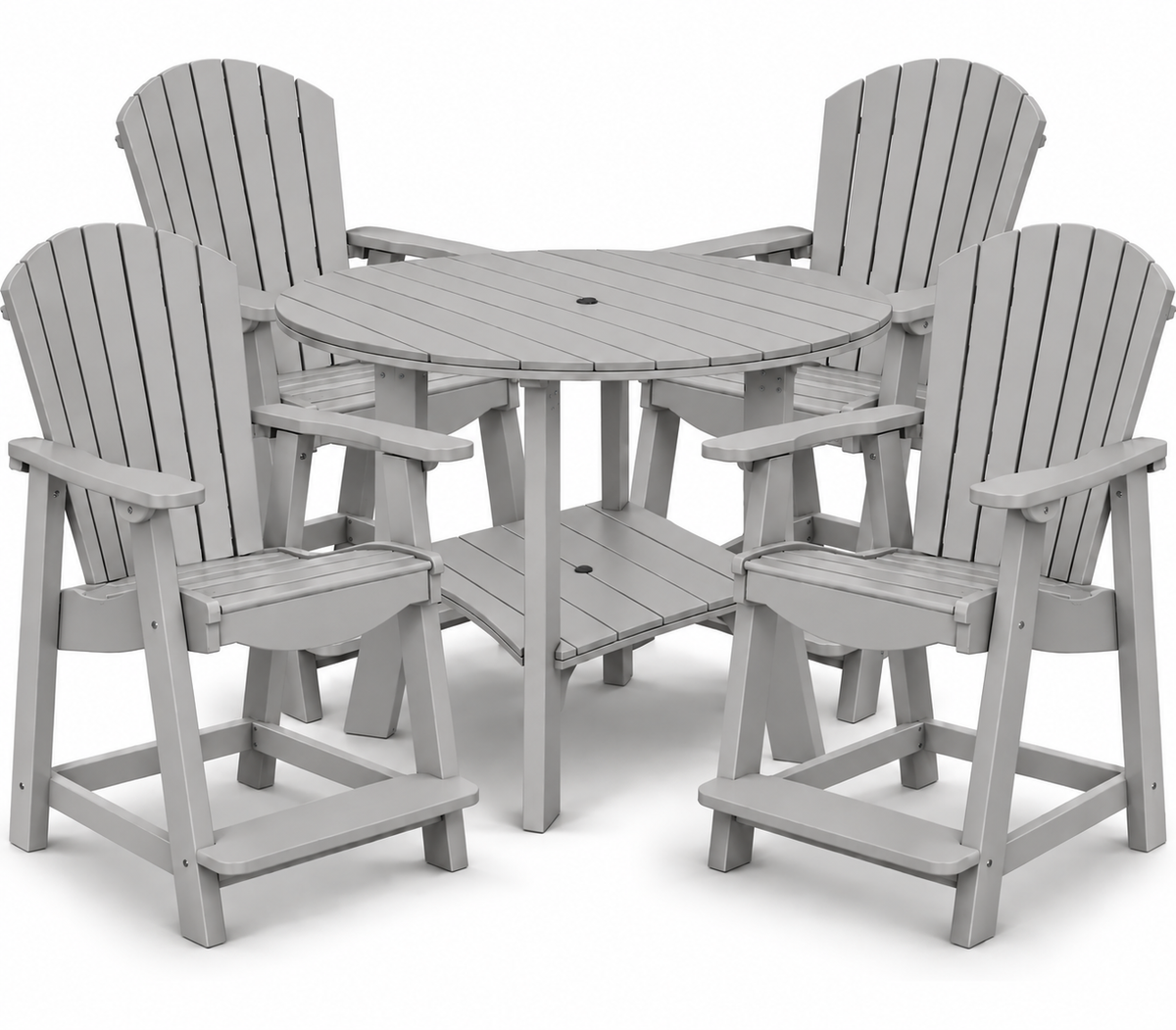 5-Piece Harmony Adirondack Counter Table Set