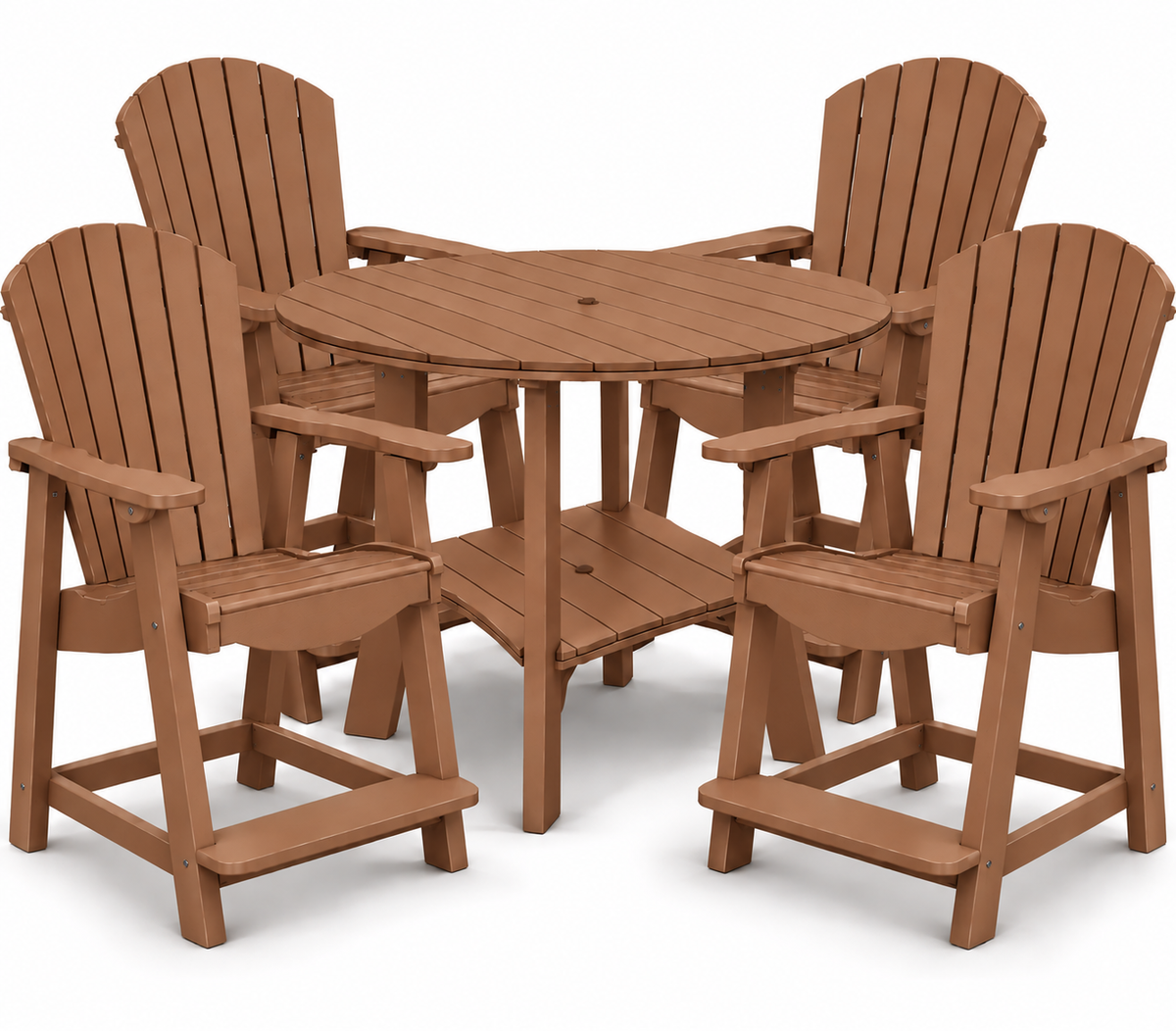 5-Piece Harmony Adirondack Counter Table Set