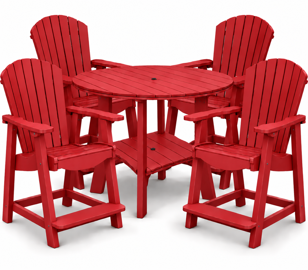 5-Piece Harmony Adirondack Counter Table Set