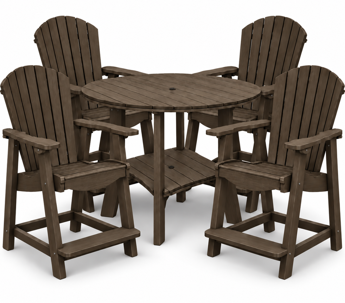 5-Piece Harmony Adirondack Counter Table Set