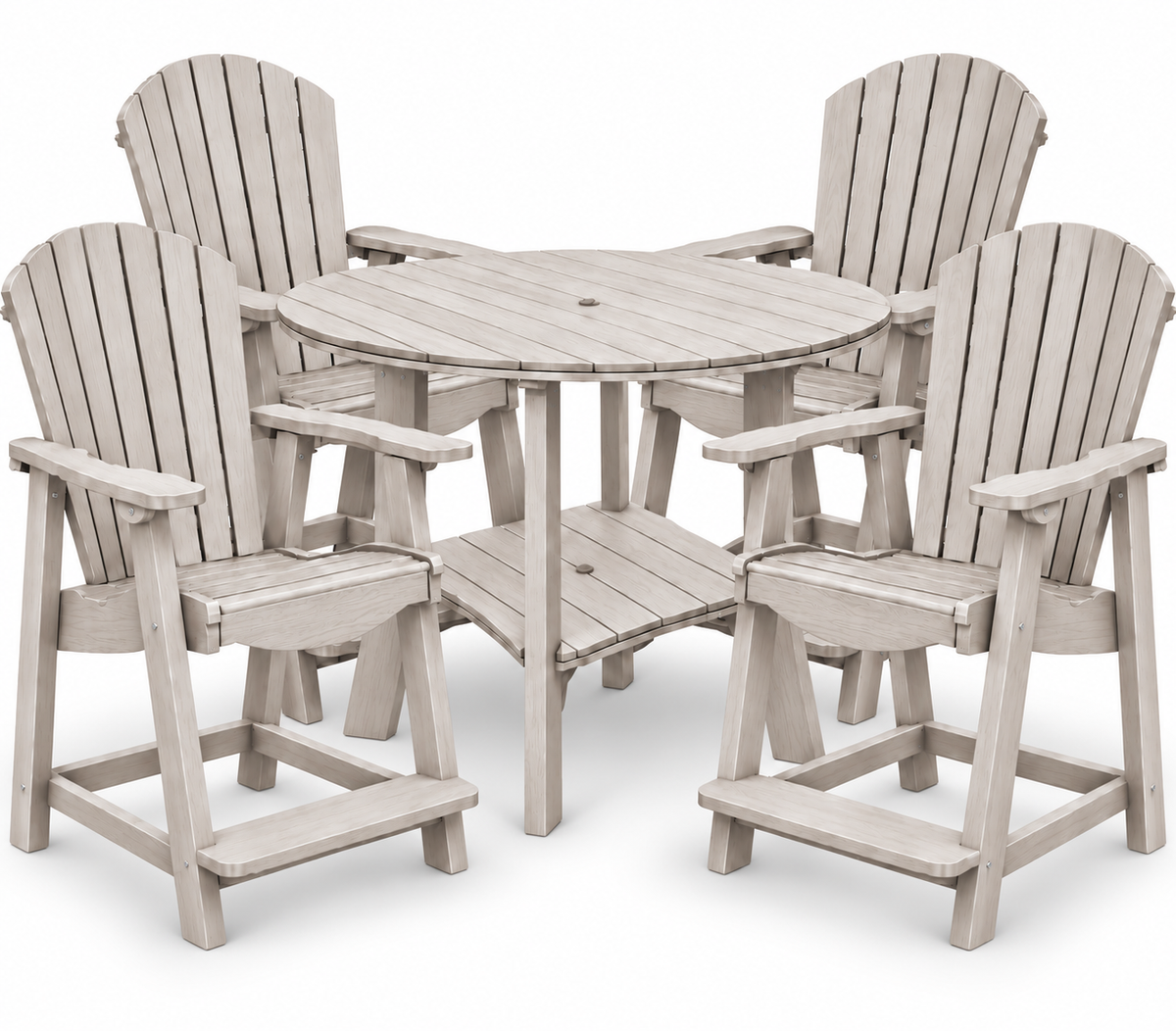 5-Piece Harmony Adirondack Counter Table Set