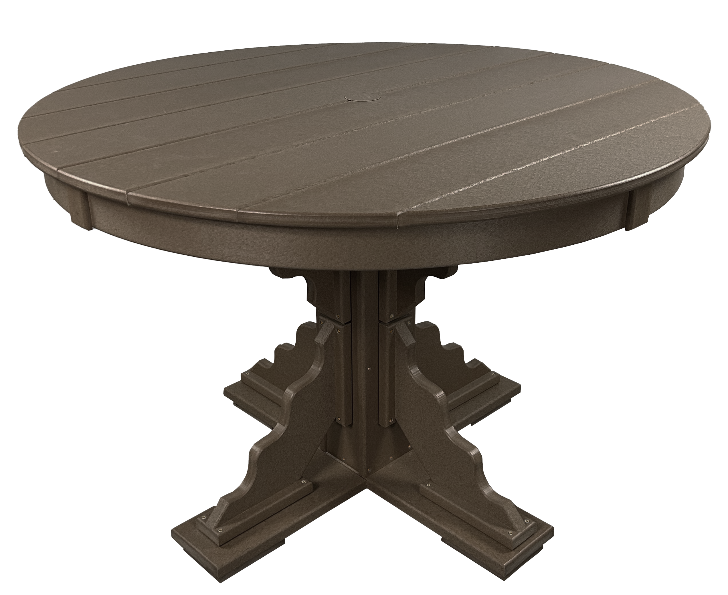 5-Piece 44”rd. Bridgewater Swivel Dining Set With Built In Cupholders