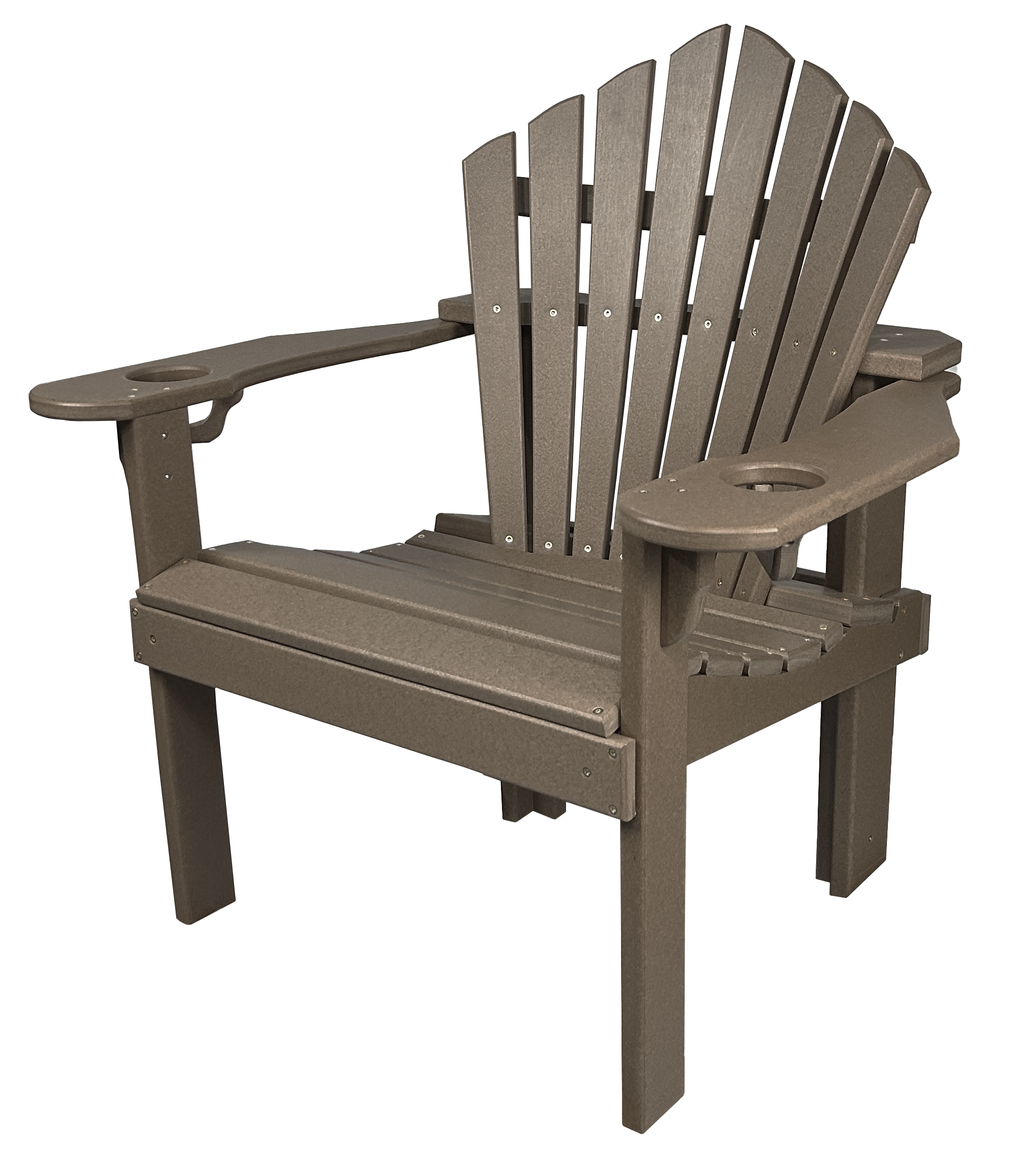 7-Piece 60”rd. Bridgewater Dining Set With Built In Cupholders