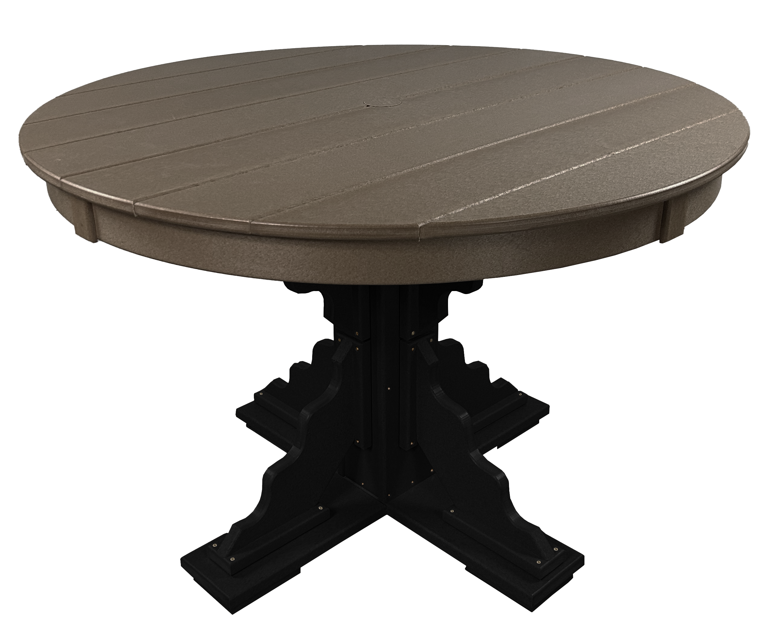 5-Piece 44”rd. Bridgewater Swivel Dining Set With Built In Cupholders