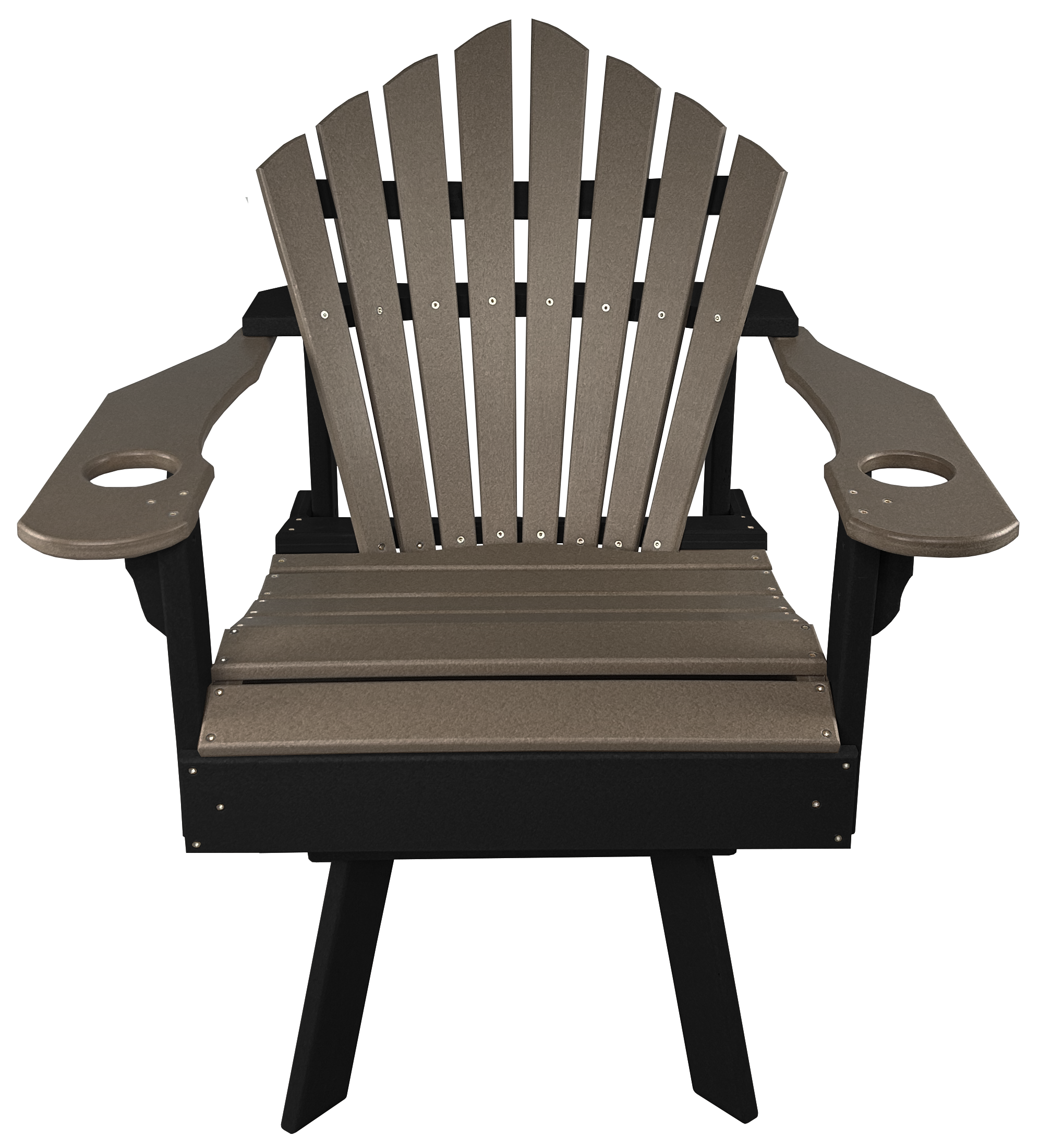 7-Piece 60”rd. Bridgewater Swivel Dining Set With Built In Cupholders