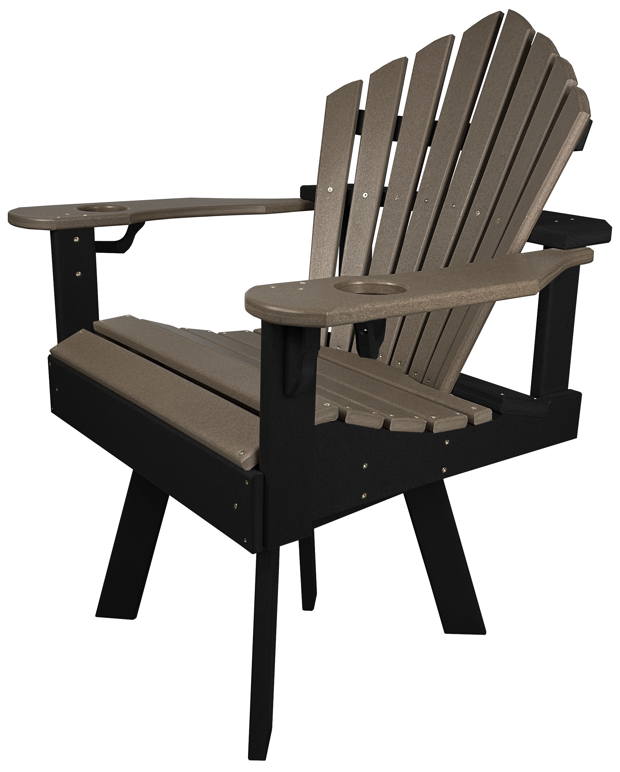 7-Piece 60”rd. Bridgewater Swivel Dining Set With Built In Cupholders