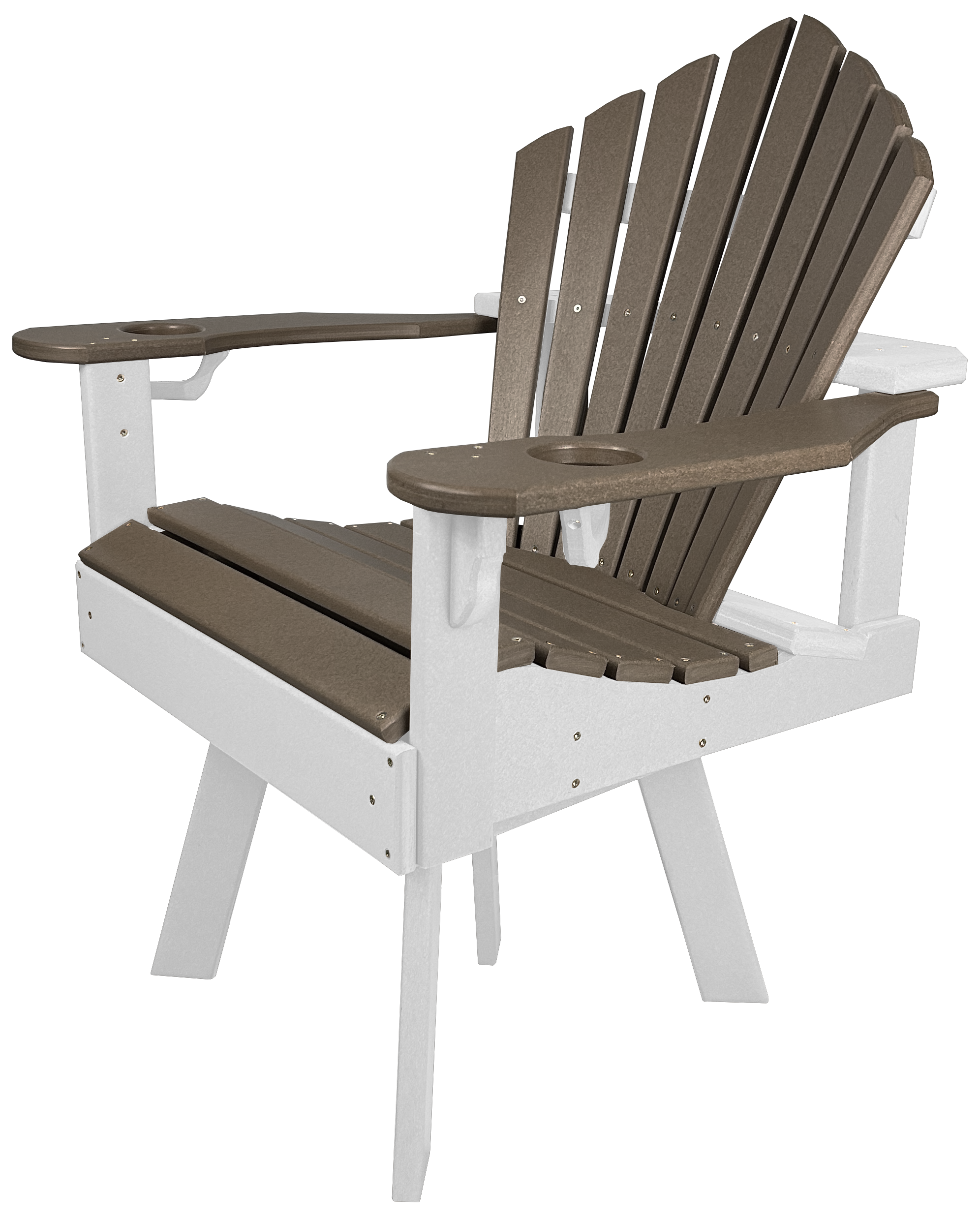 7-Piece 60”rd. Bridgewater Swivel Dining Set With Built In Cupholders