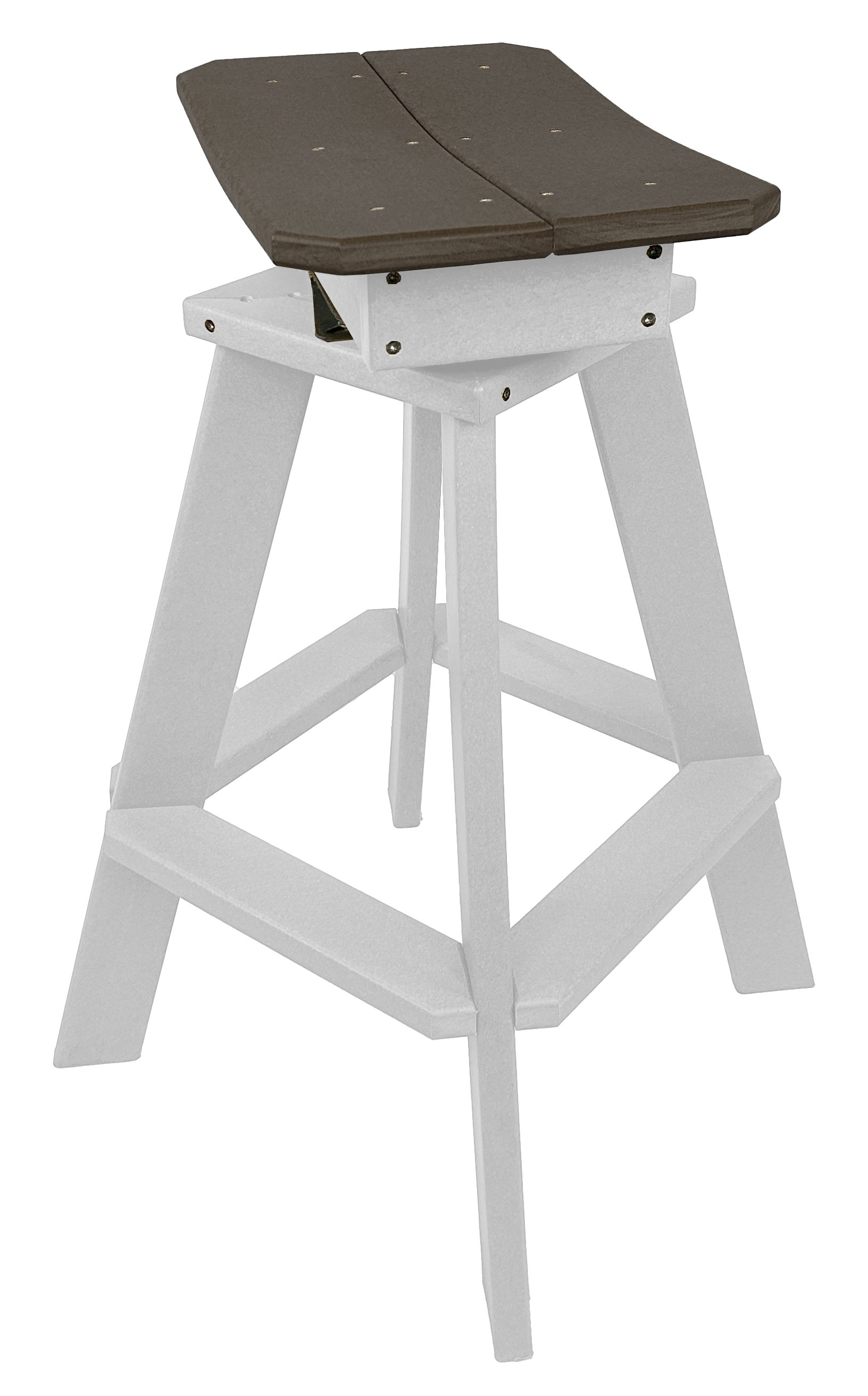 Set of 6 - Swivel Saddle Bar Stools