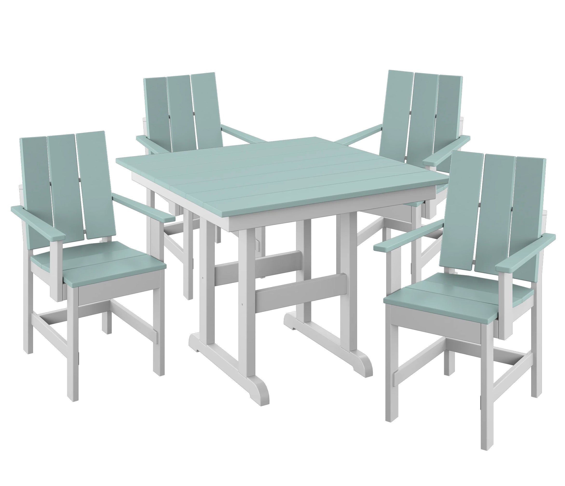 5-Piece Modern Adirondack Dining Set