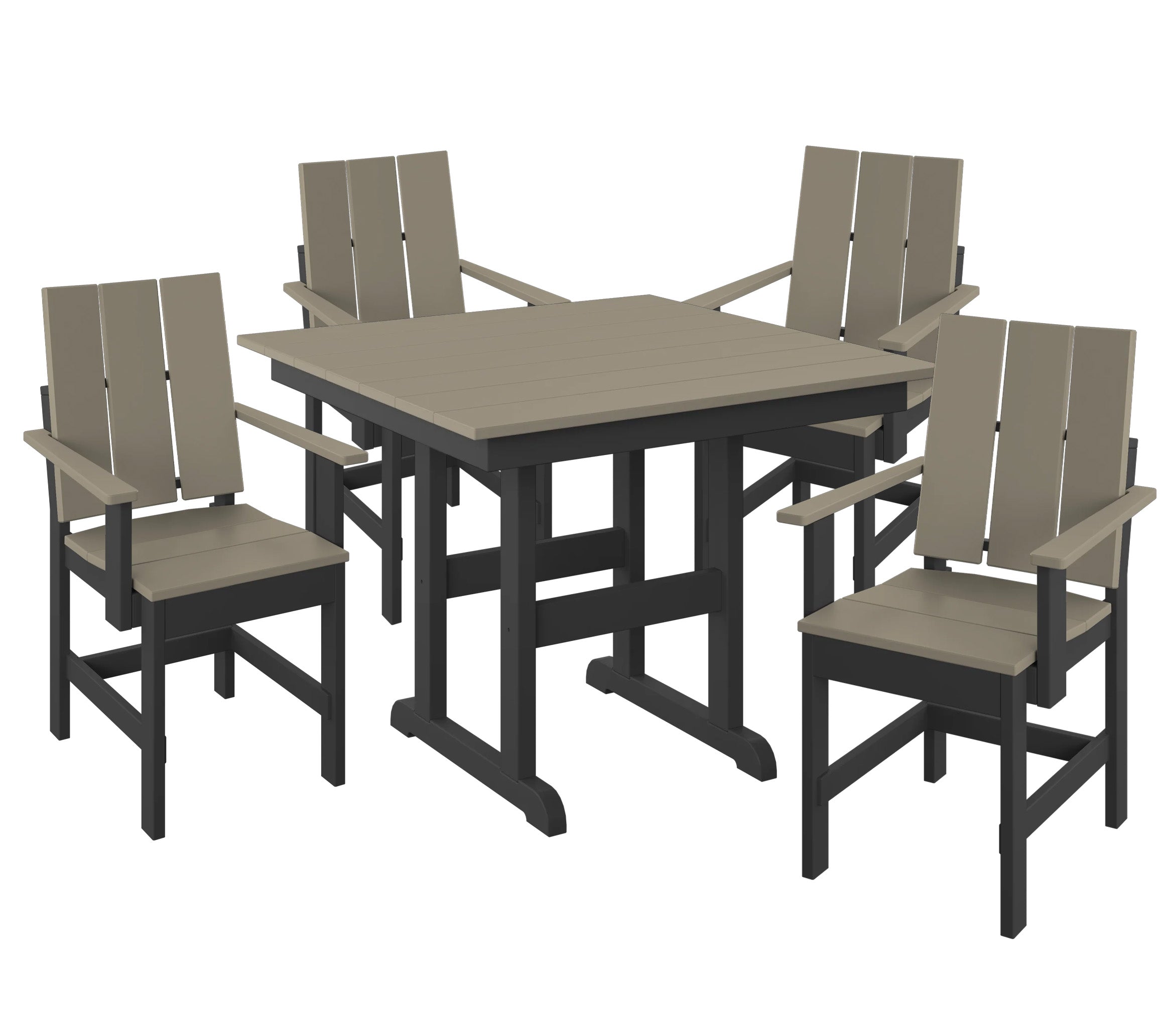 5-Piece Modern Adirondack Dining Set