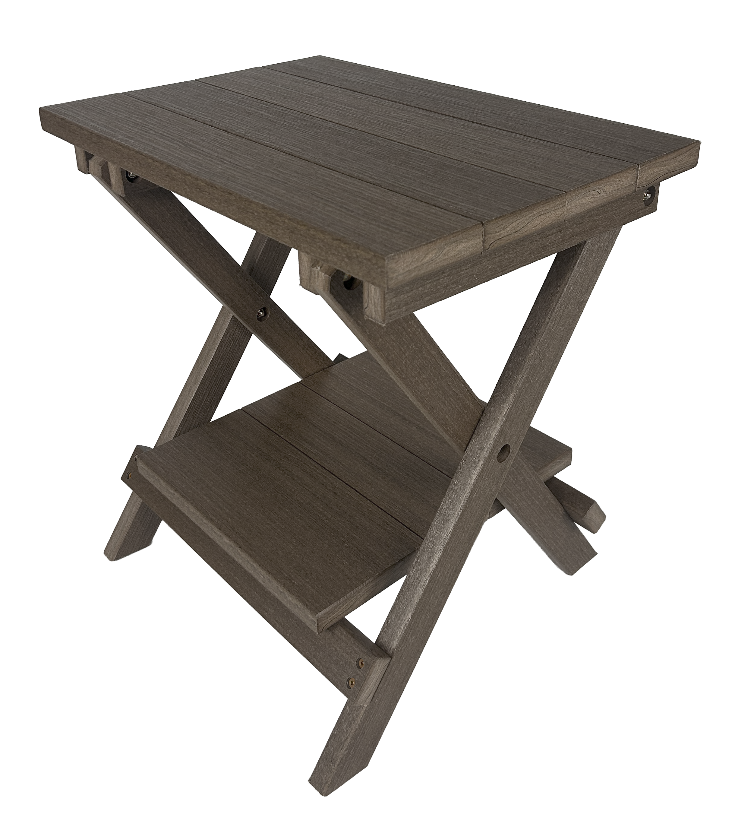 Folding Side Table w/ Removable Serving Tray - Ships Fully Assembled