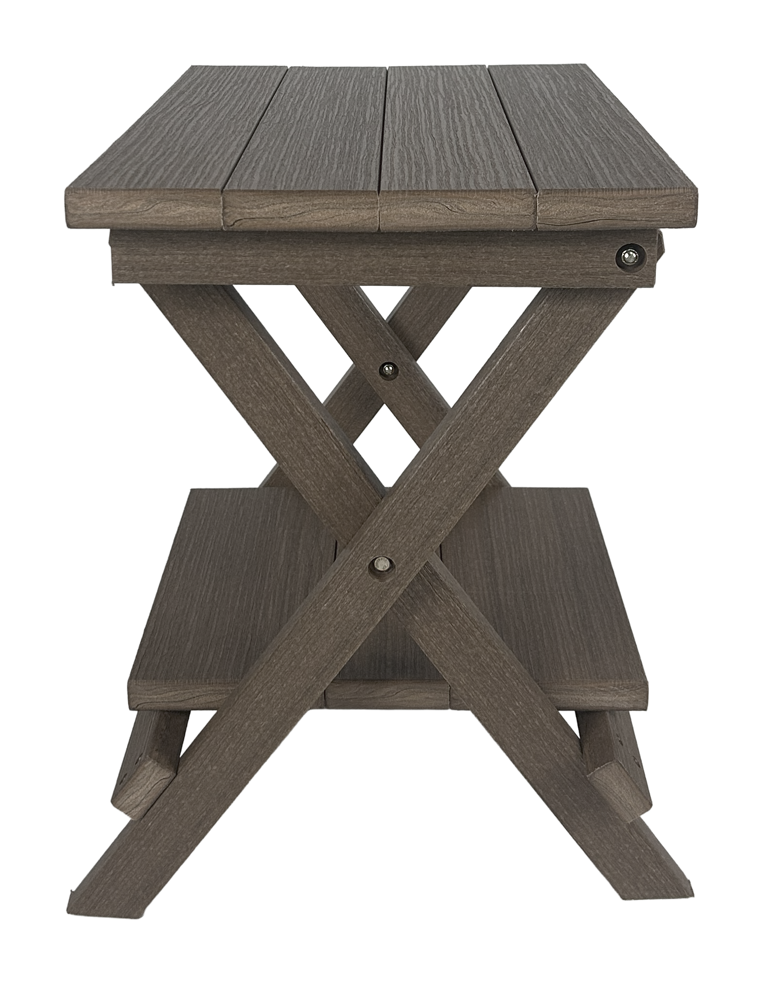Folding Side Table w/ Removable Serving Tray - Ships Fully Assembled