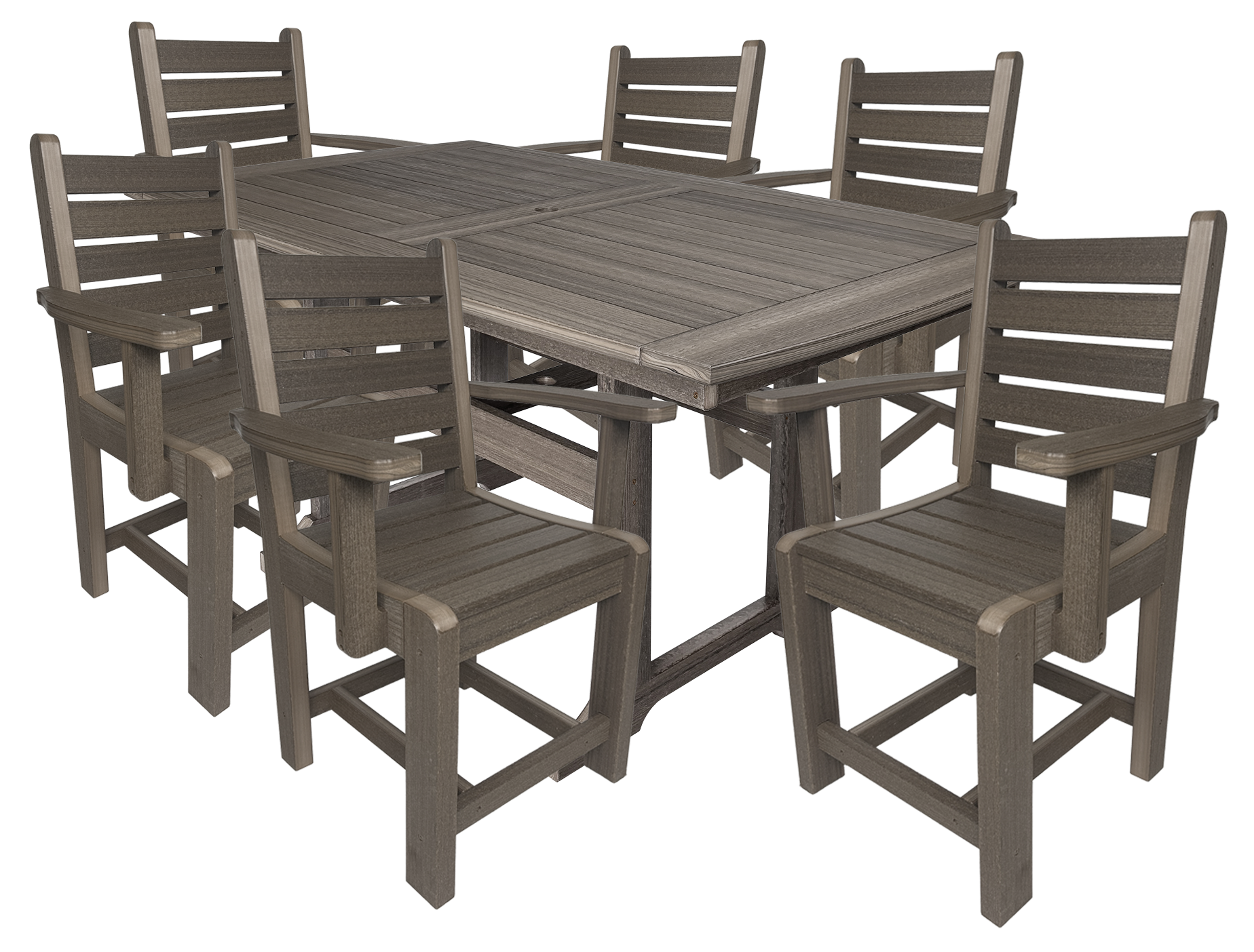 Ovation 7-Piece Dining Set (6) Arm Chairs