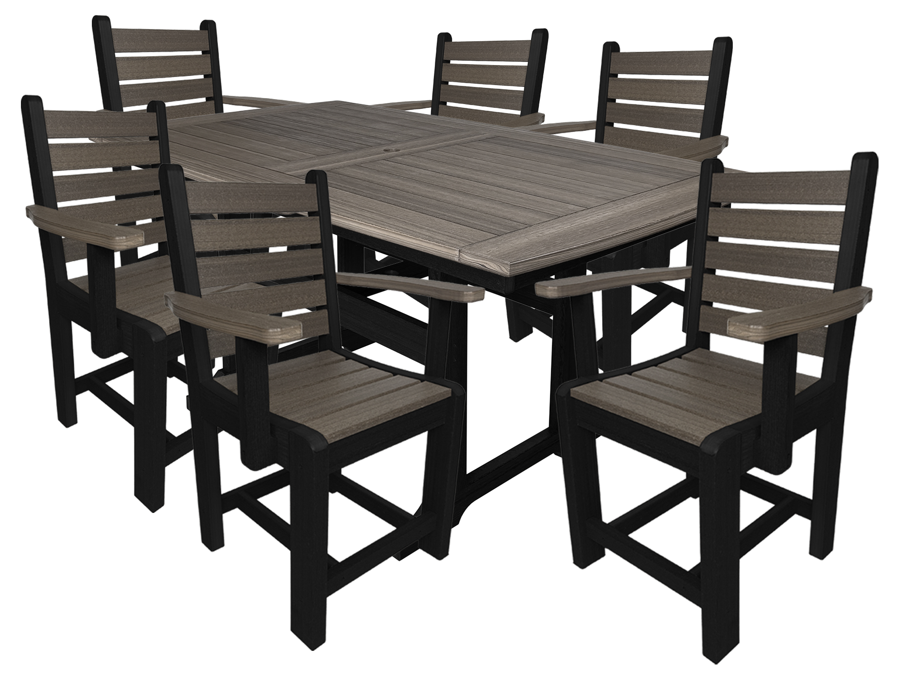 Ovation 7-Piece Dining Set (6) Arm Chairs