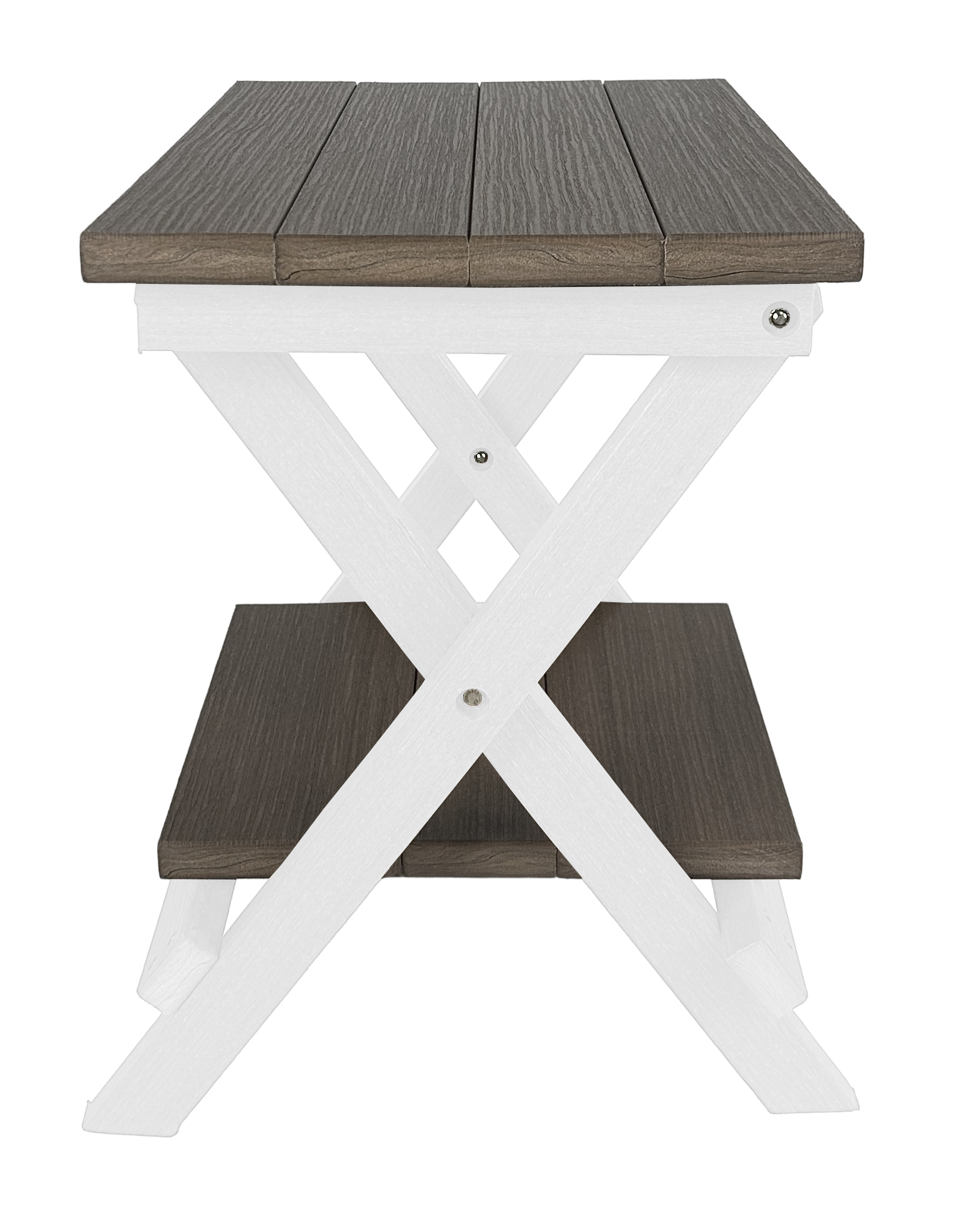 Folding Side Table w/ Removable Serving Tray - Ships Fully Assembled