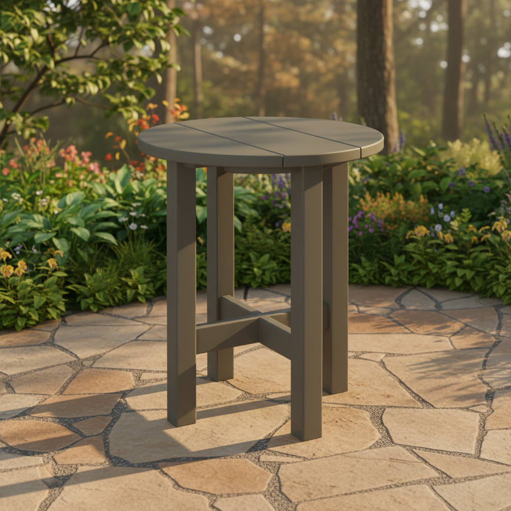 DuraWeather Poly ROUND END TABLE