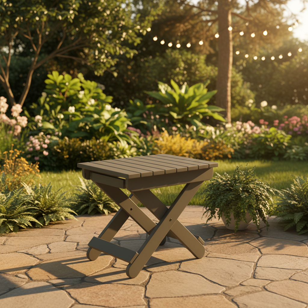 DuraWeather Poly FOLDING END TABLE