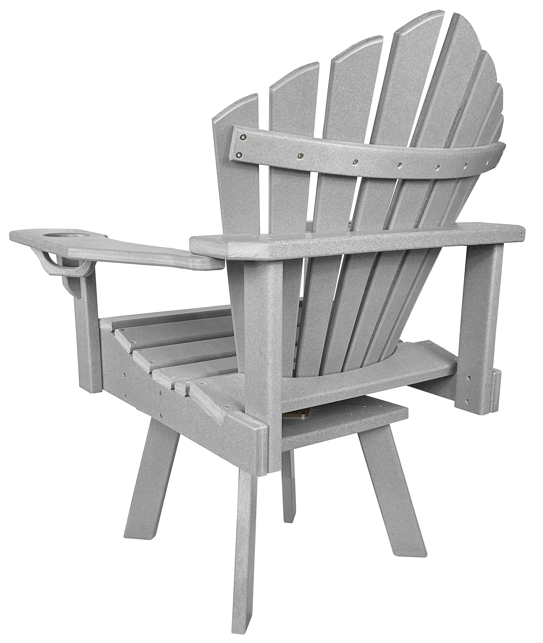 5-Piece 44”rd. Bridgewater Swivel Dining Set With Built In Cupholders