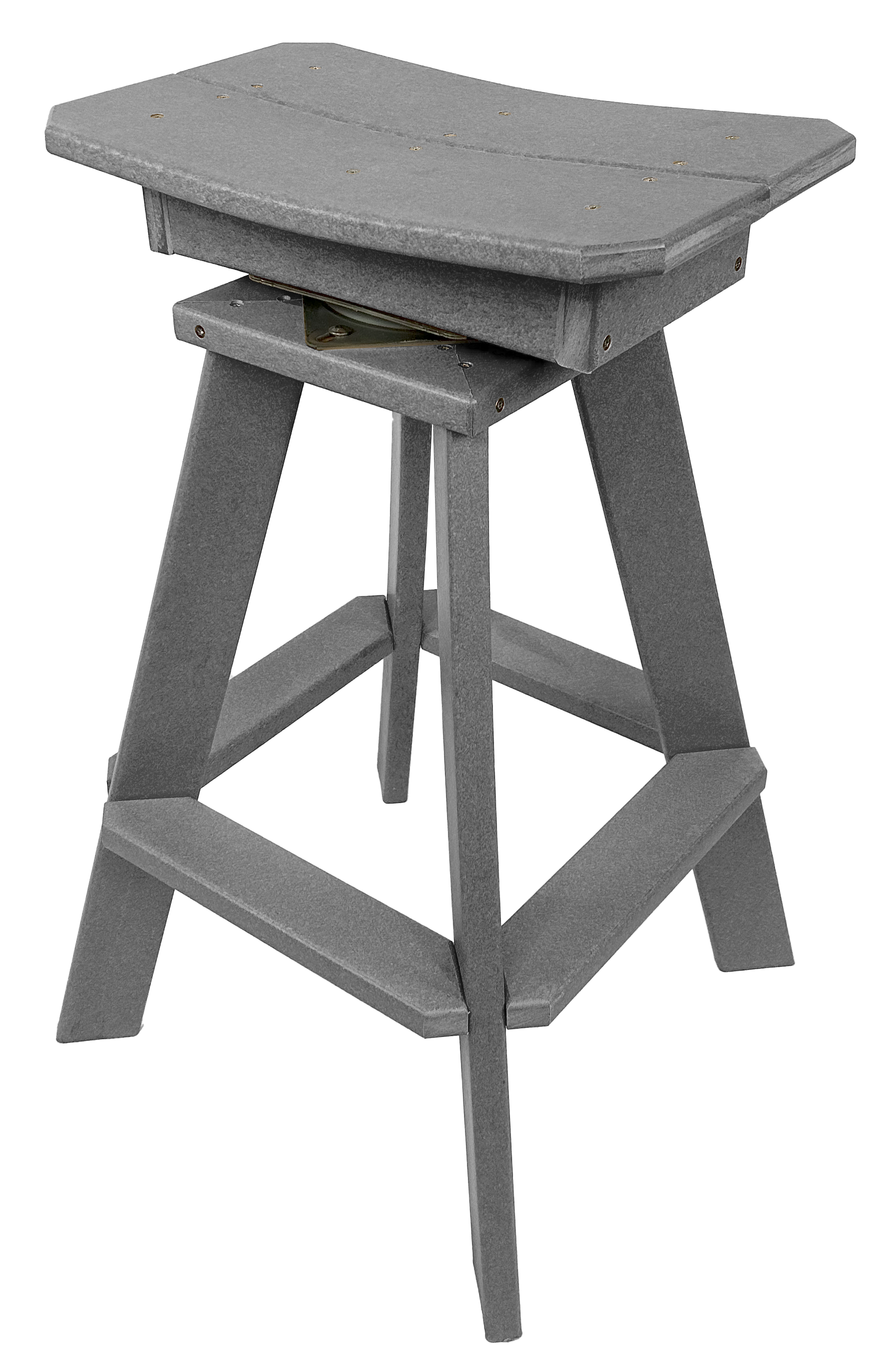 Set of 6 - Swivel Saddle Bar Stools