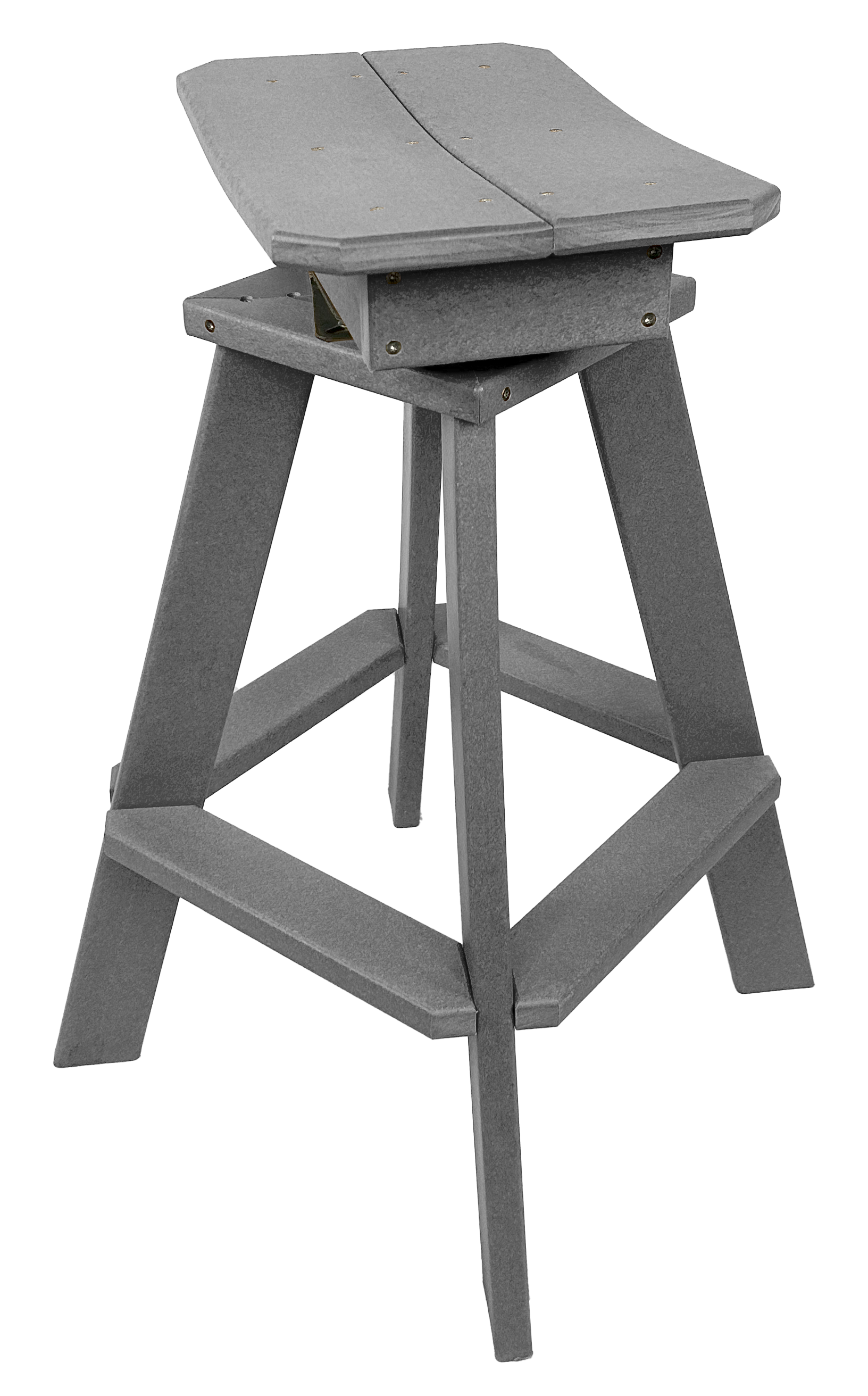 Set of 6 - Swivel Saddle Bar Stools