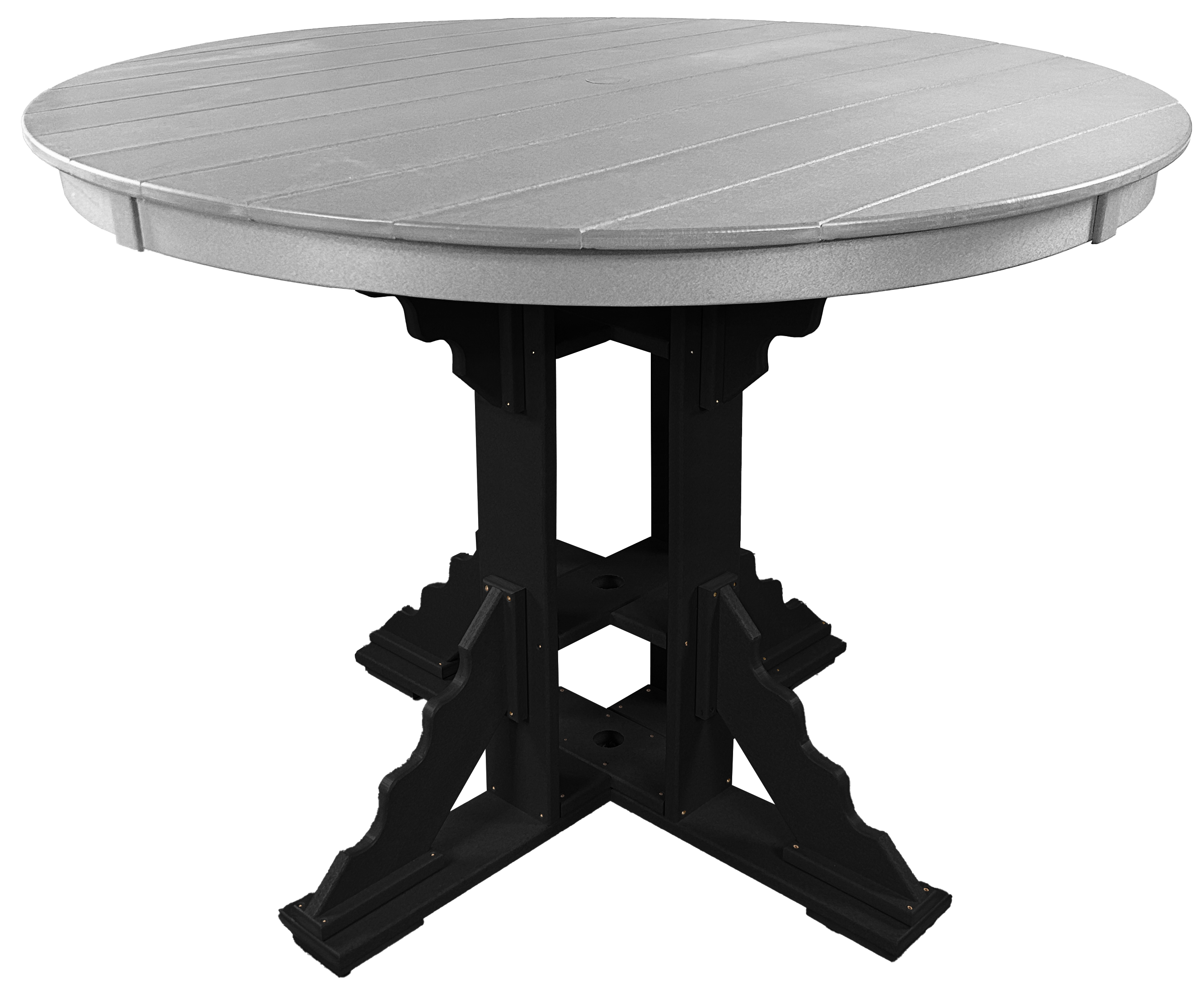 7-Piece 60”rd. Bridgewater Counter Set With Built In Cupholders
