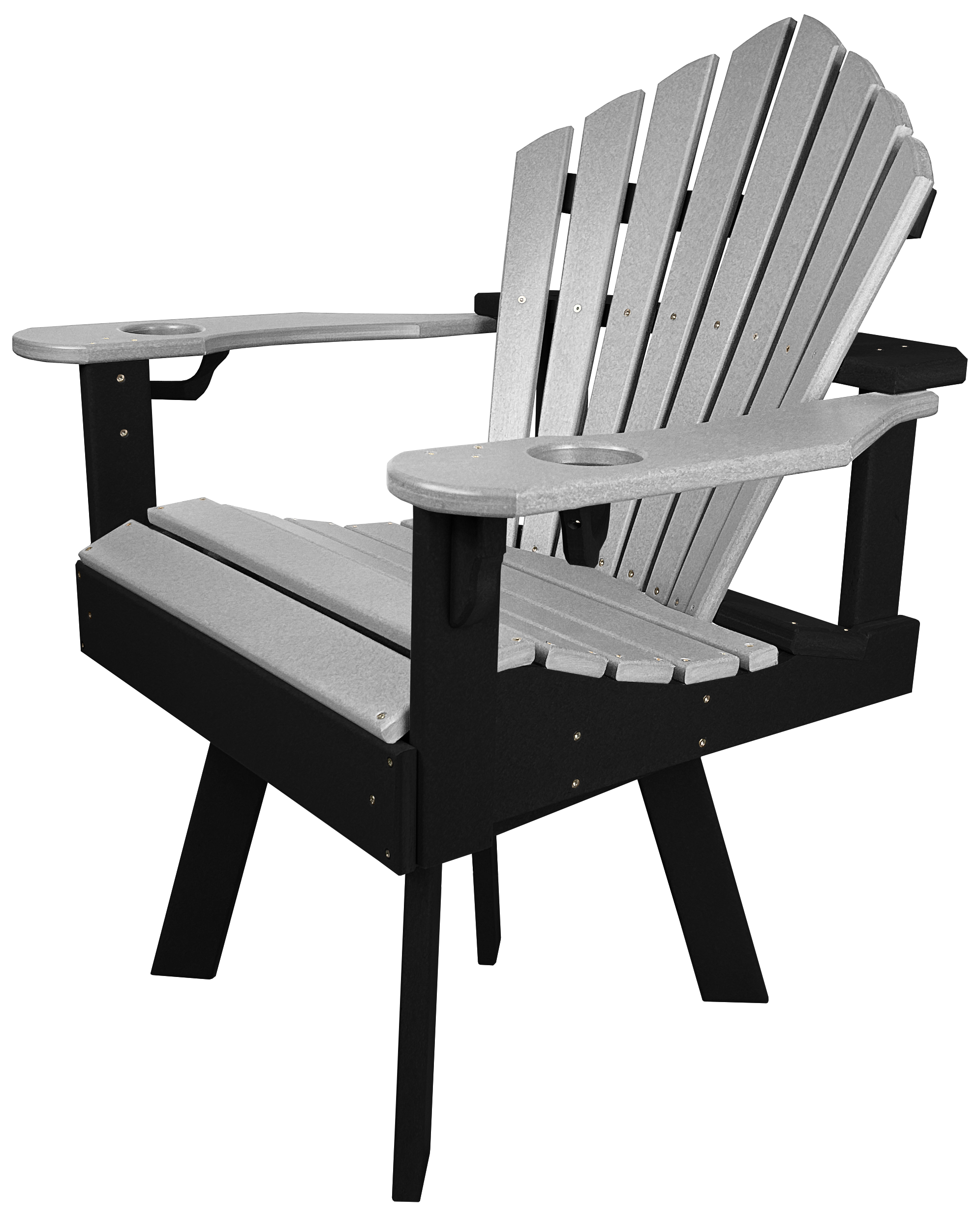 5-Piece 44”rd. Bridgewater Swivel Dining Set With Built In Cupholders