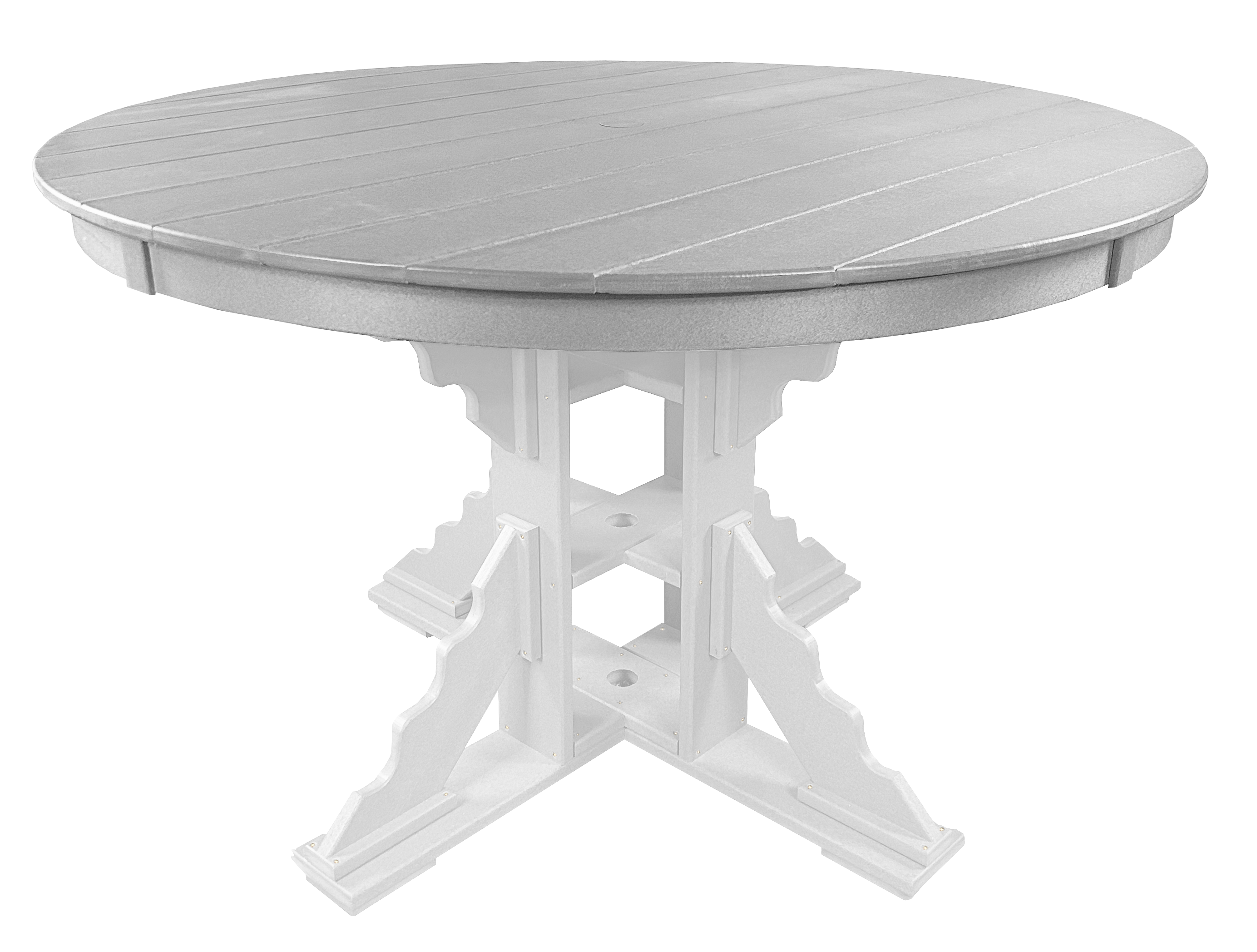 7-Piece 60”rd. Bridgewater Dining Set With Built In Cupholders
