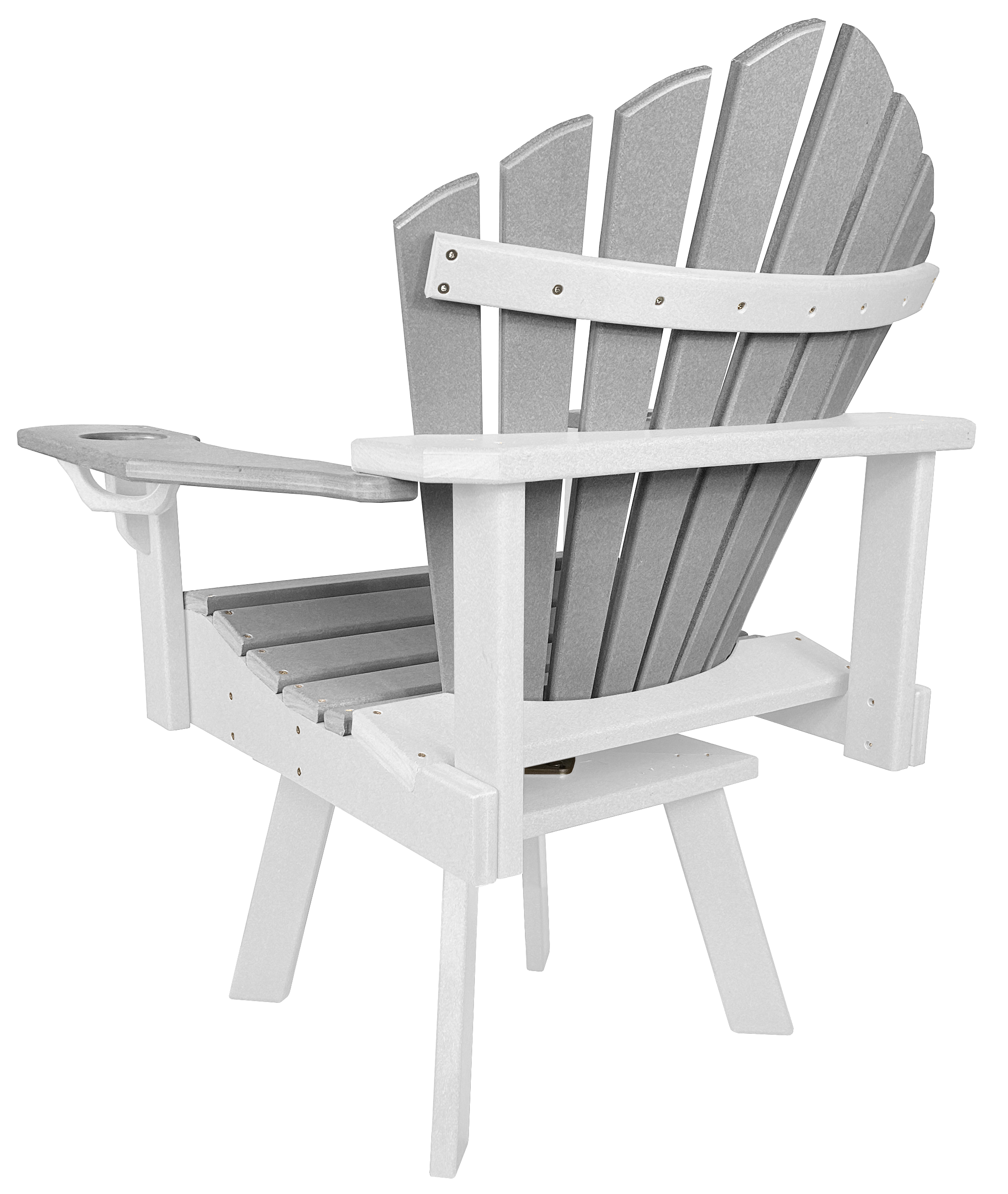 5-Piece 44”rd. Bridgewater Swivel Dining Set With Built In Cupholders