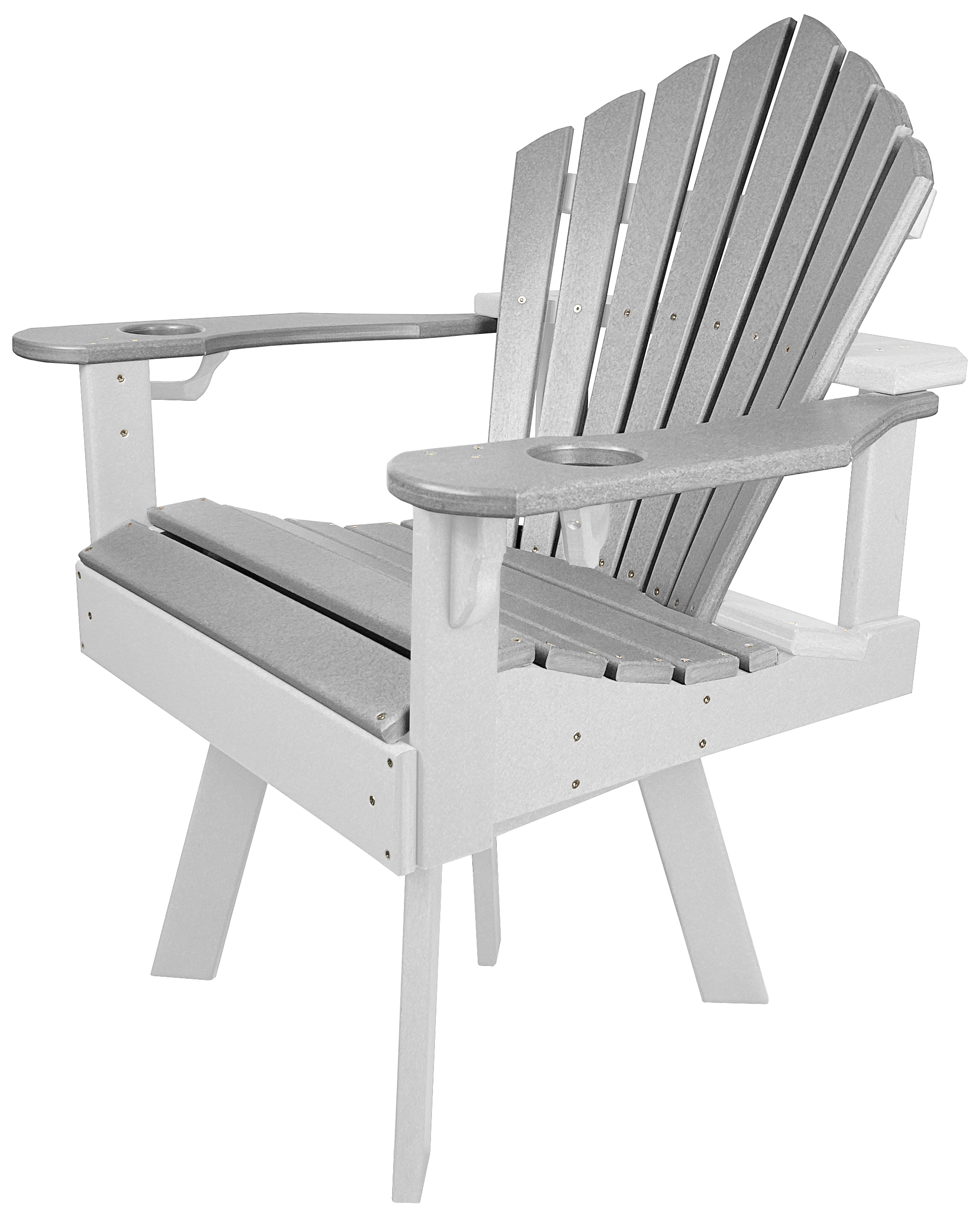 7-Piece 60”rd. Bridgewater Swivel Dining Set With Built In Cupholders