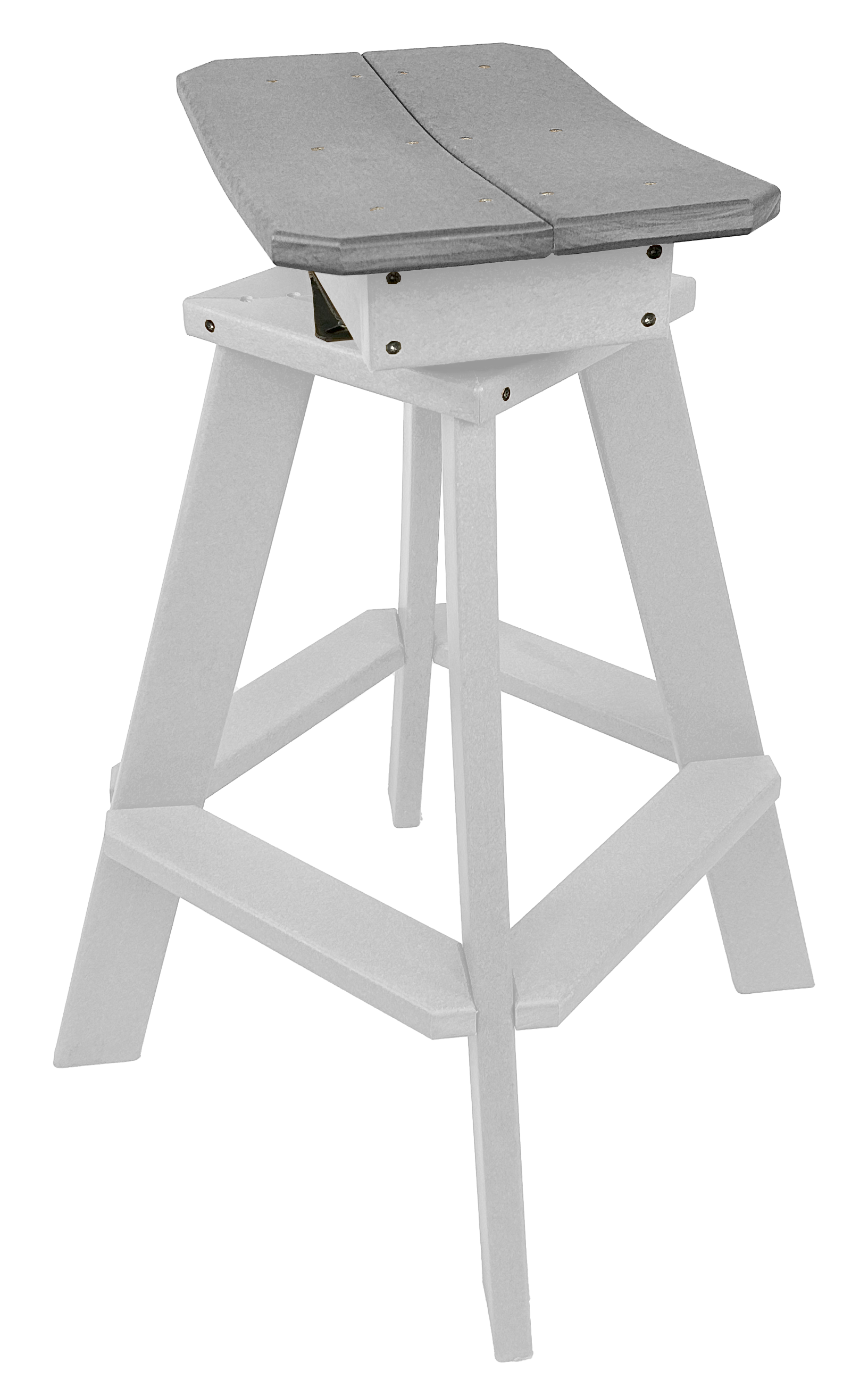 Set of 6 - Swivel Saddle Bar Stools