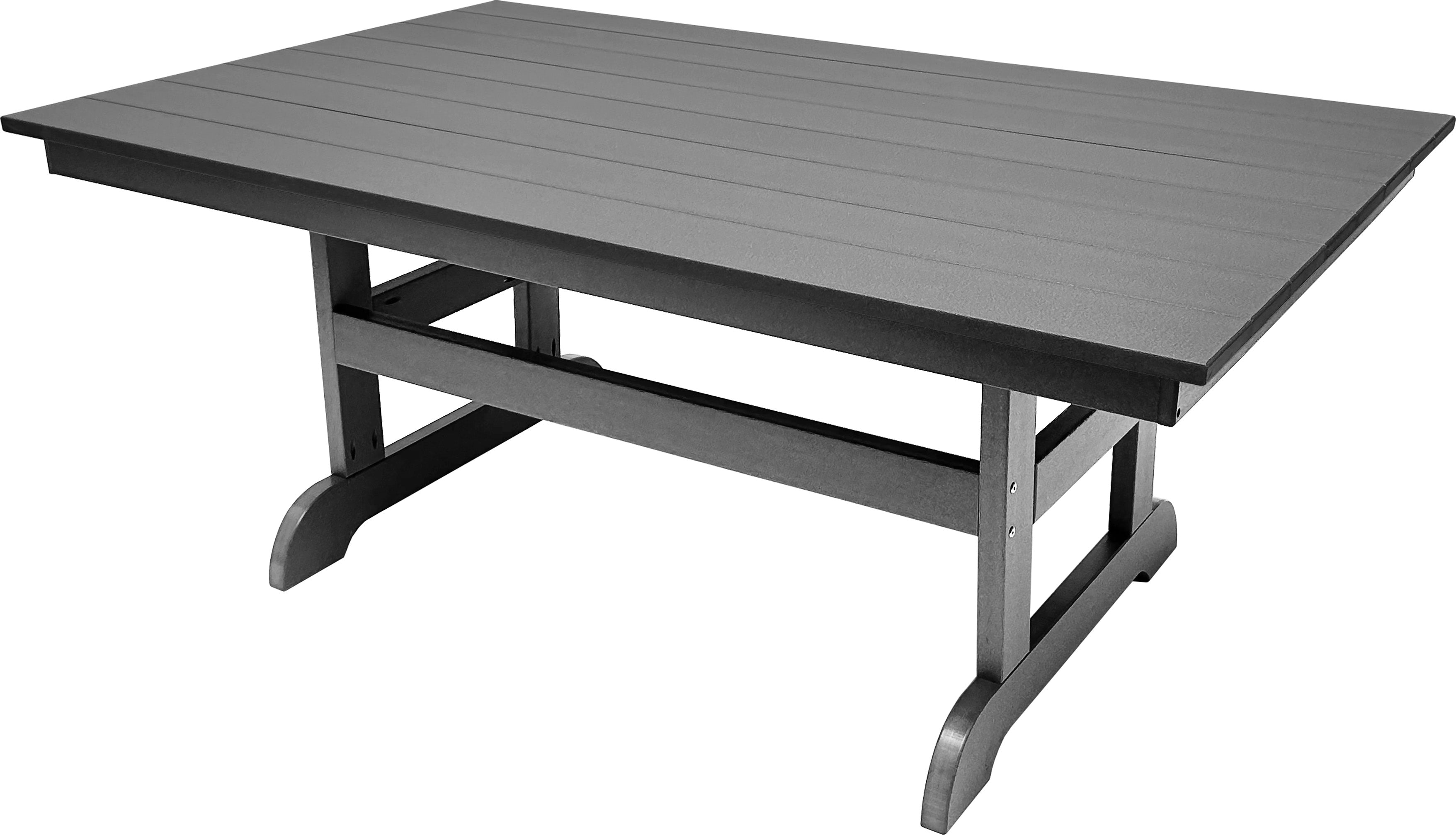 7-Piece Farmhouse Adirondack Dining Table Set With 2 Arm Chairs And 4 Side Chairs