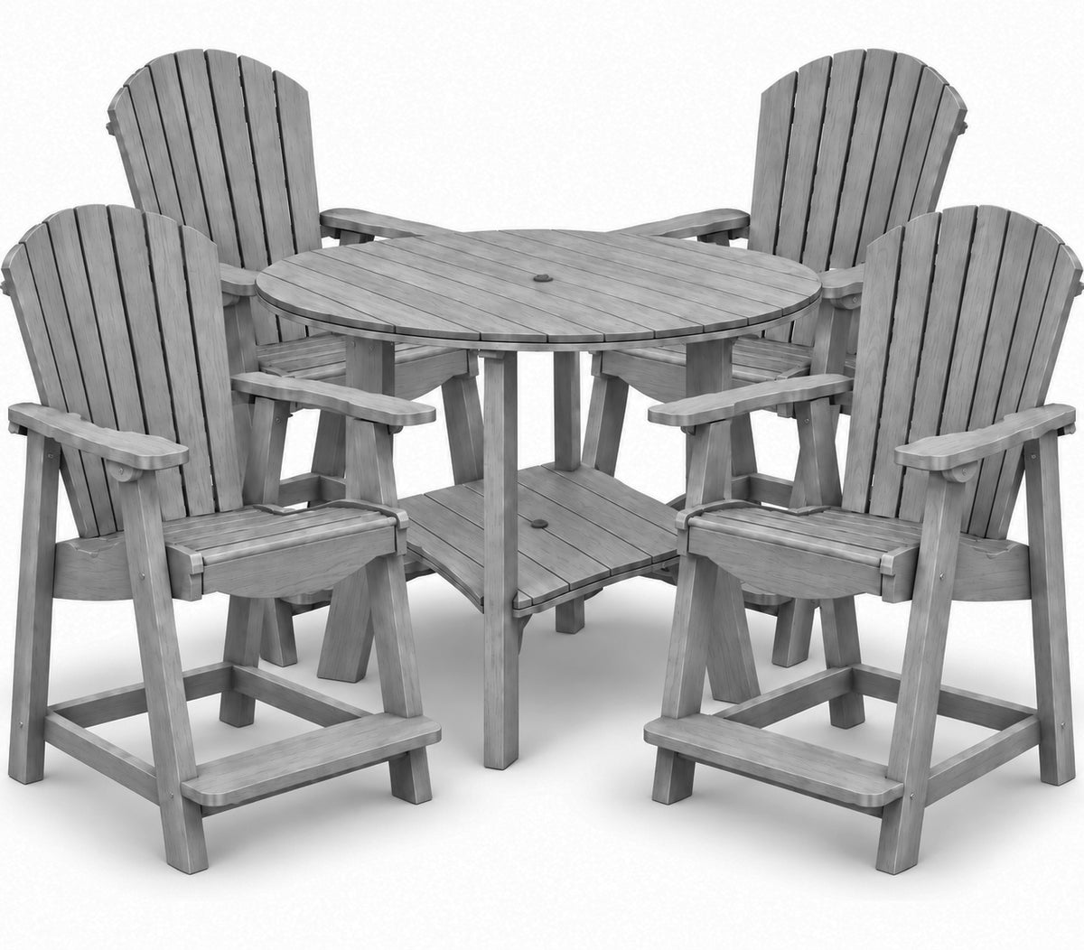 5-Piece Harmony Adirondack Counter Table Set