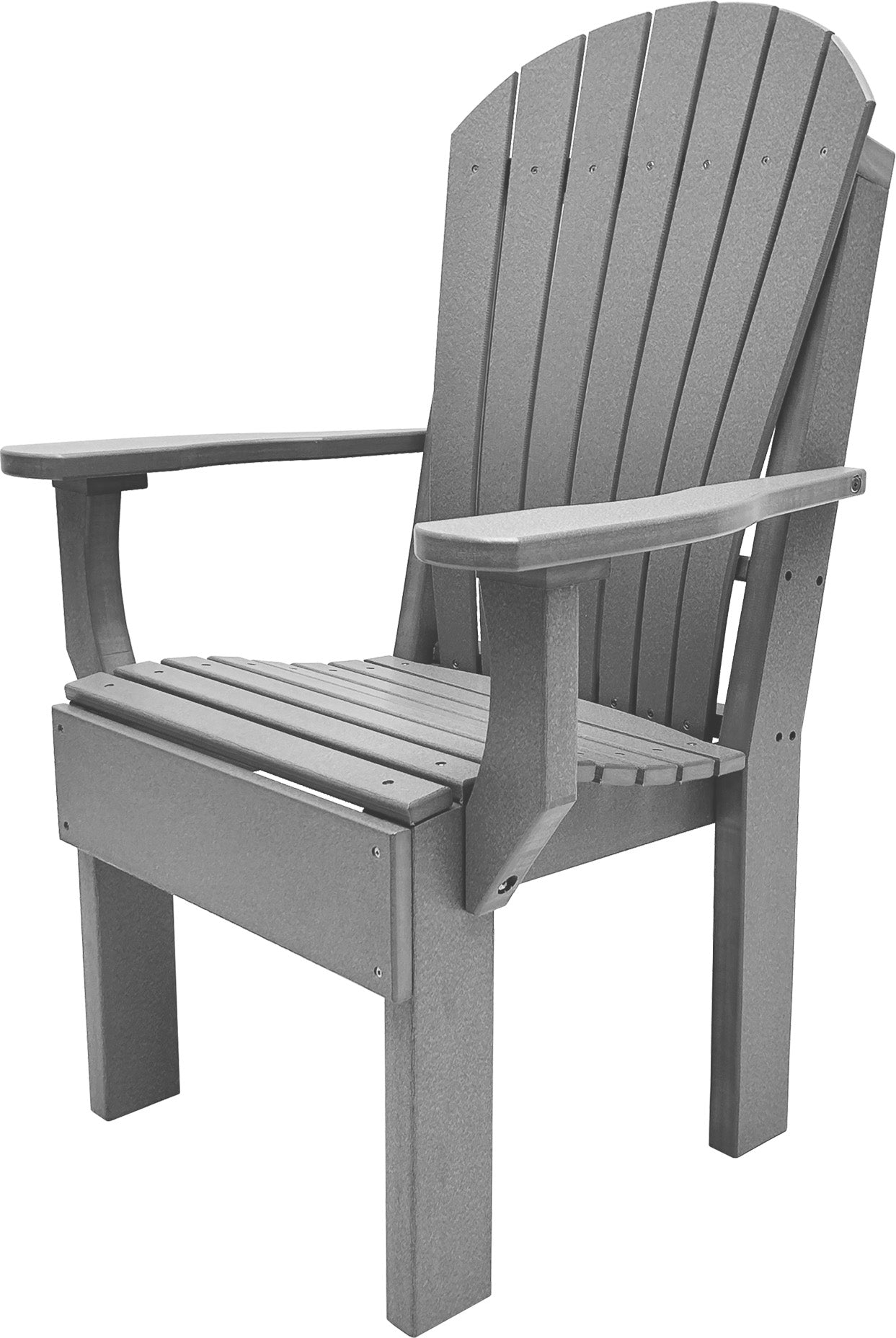 7-Piece Farmhouse Adirondack Dining Table Set With 2 Arm Chairs And 4 Side Chairs