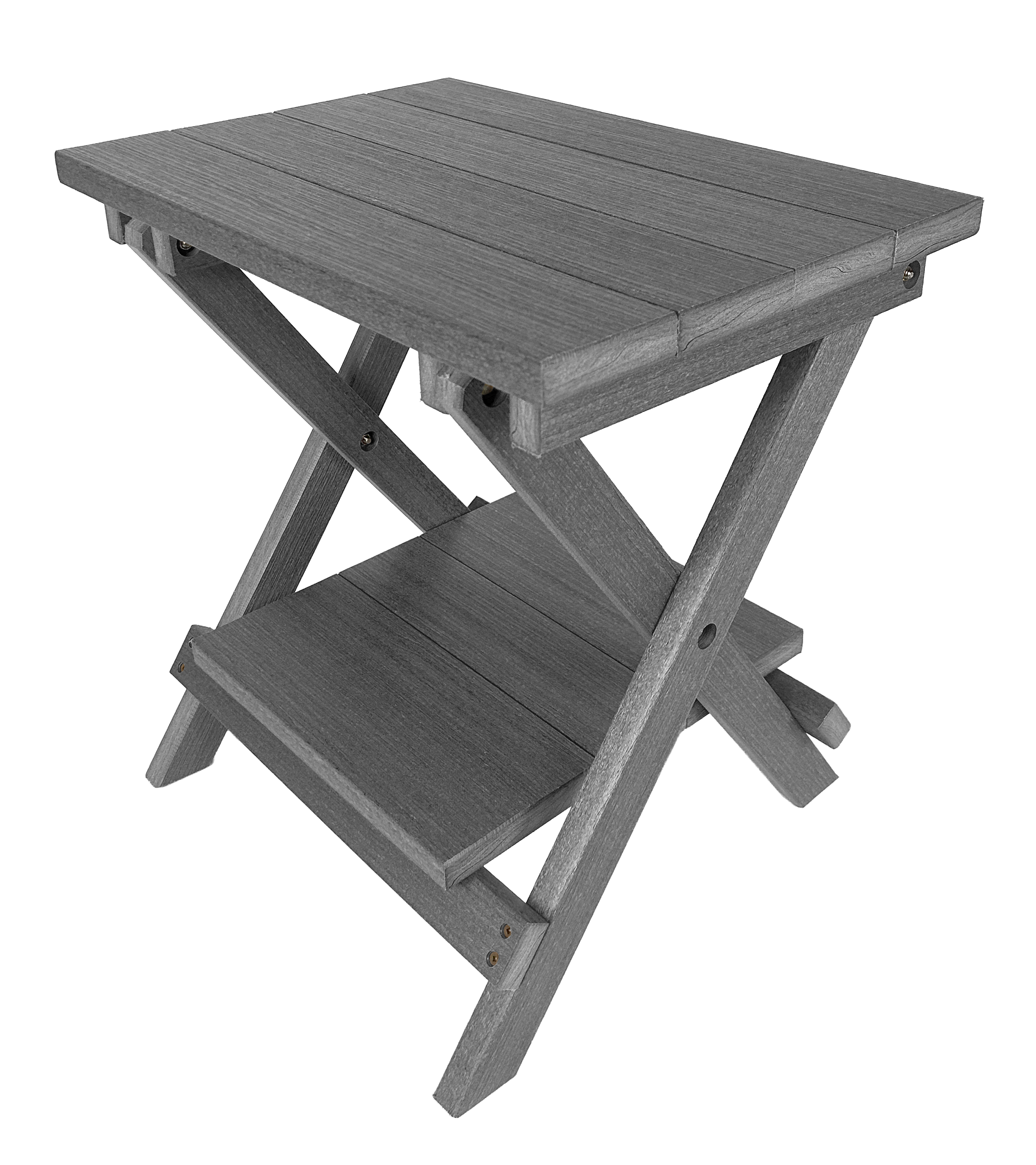 Folding Side Table w/ Removable Serving Tray - Ships Fully Assembled