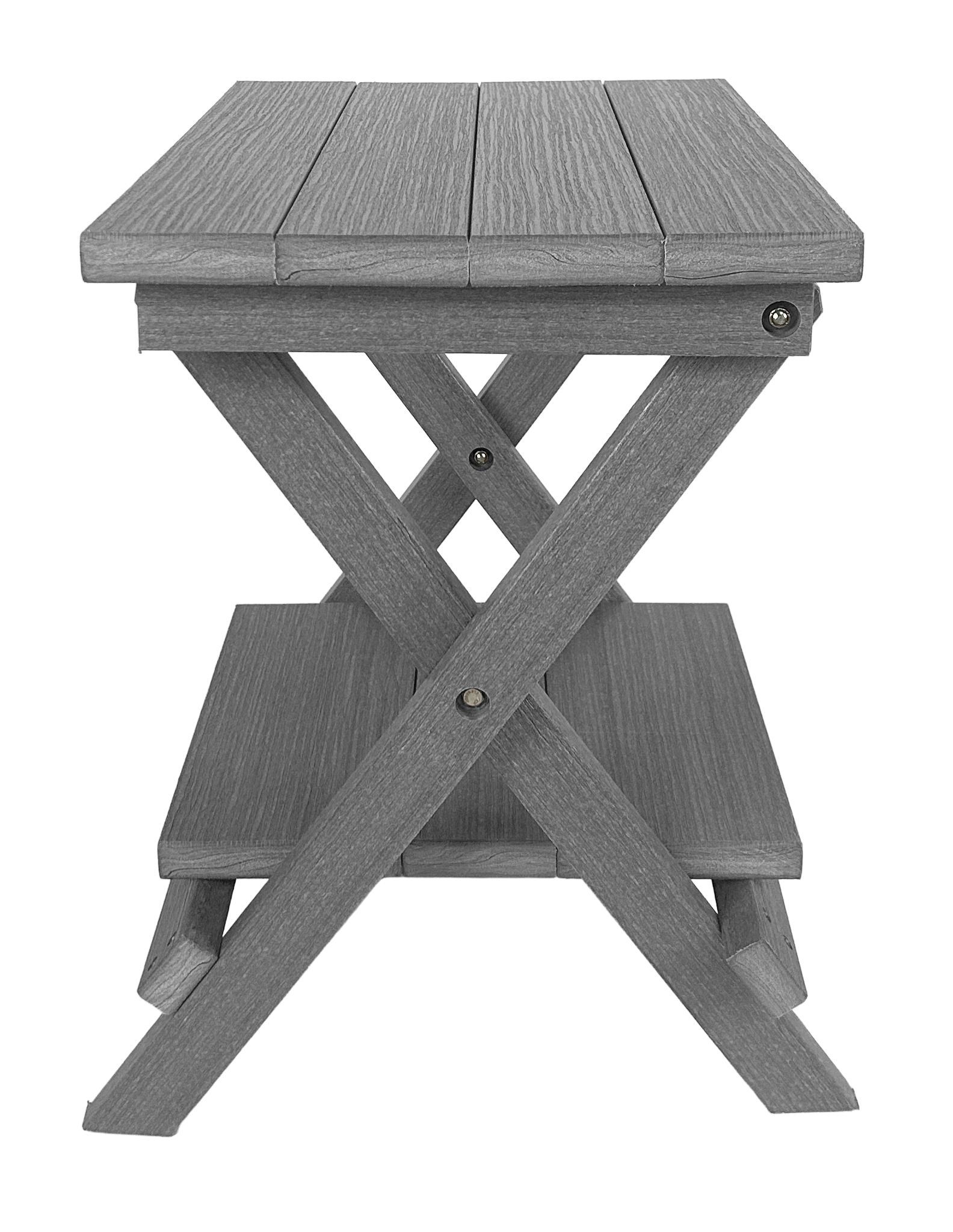 Folding Side Table w/ Removable Serving Tray - Ships Fully Assembled